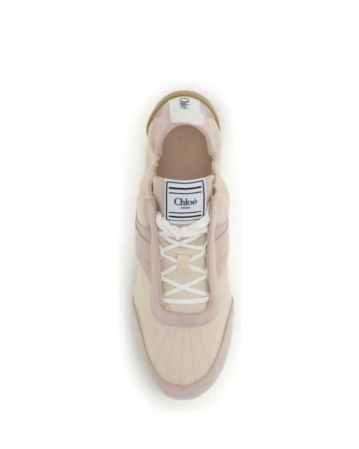 Chloé Beige Nylon Athletic Sneakers Sneakers