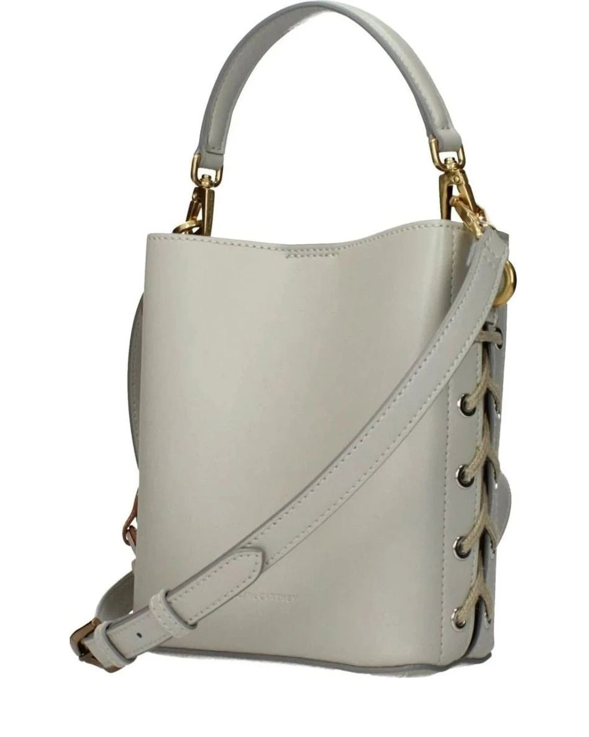 Stella Mccartney Gray Leather Handbag Handbags