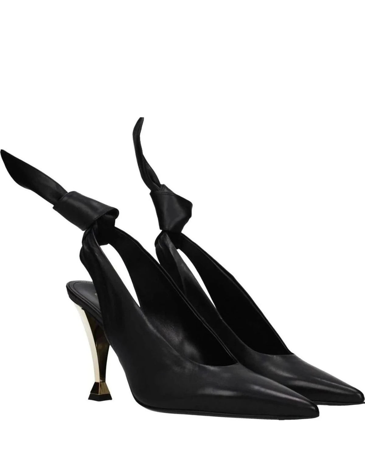 Givenchy Black Leather High Heel Pumps Heels