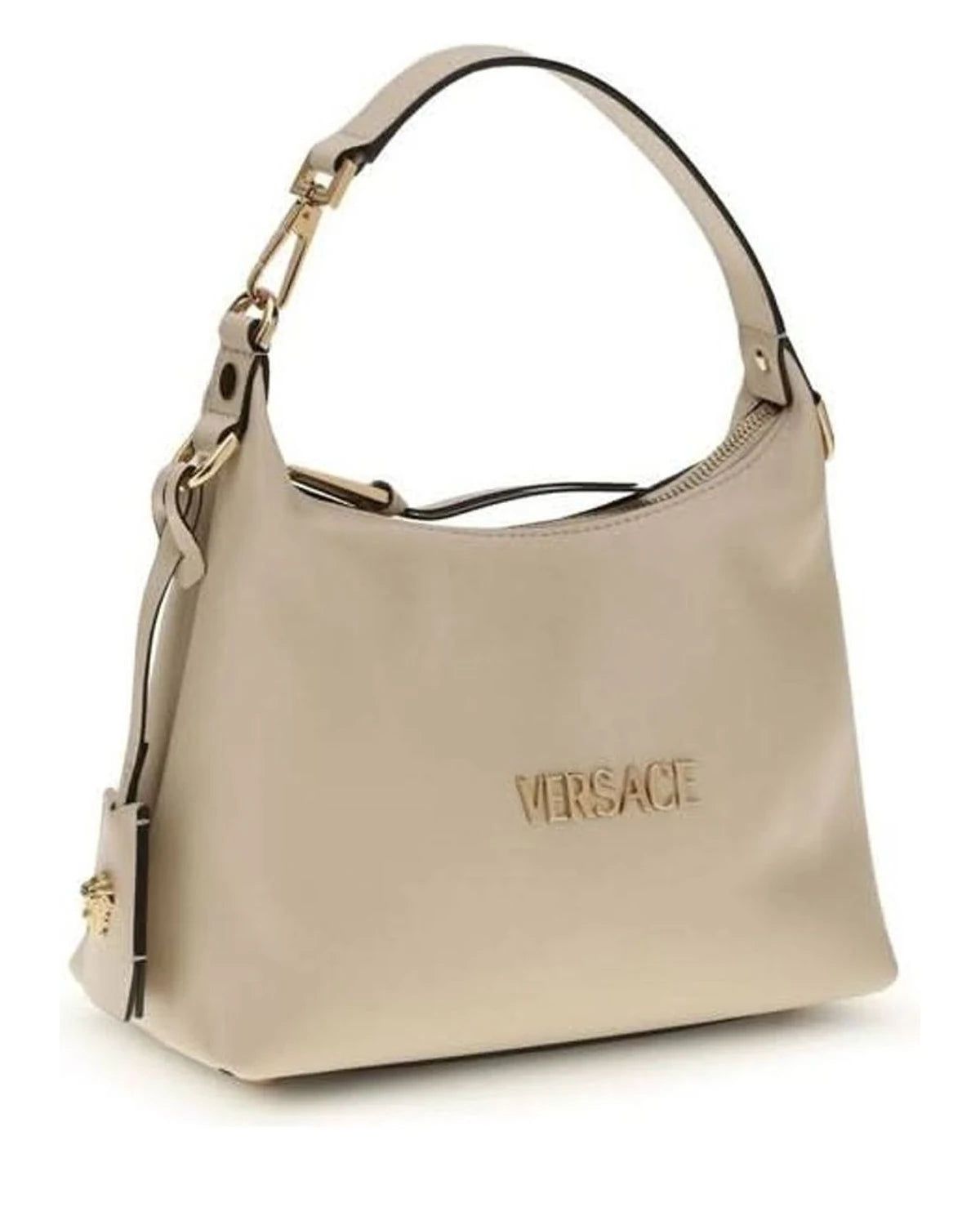 Versace Leather Cream Calf Bos Taurus Shoulder Bag Hobo Bags