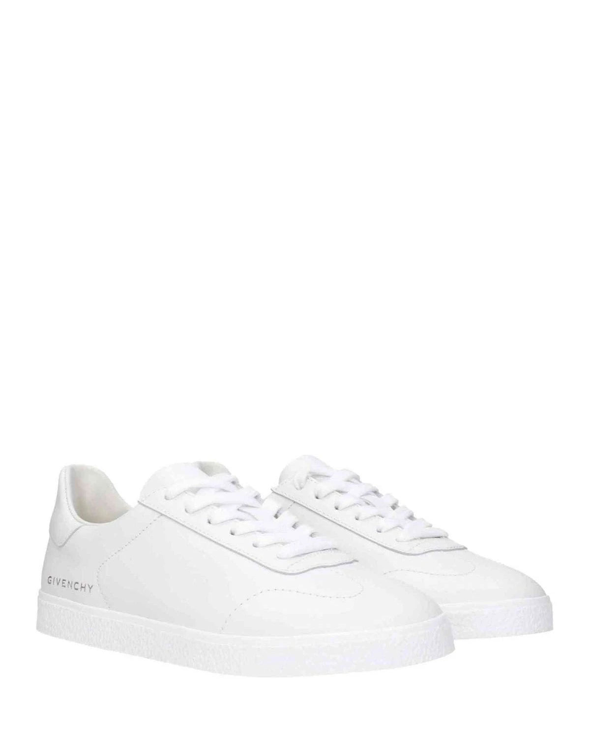 Givenchy White Leather Low Top Sneakers Sneakers