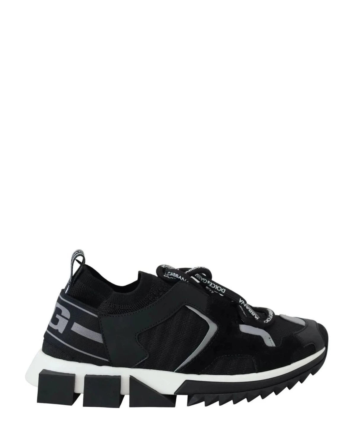 Dolce & Gabbana Black Mesh Sorrento Trekking Sneakers Sneakers