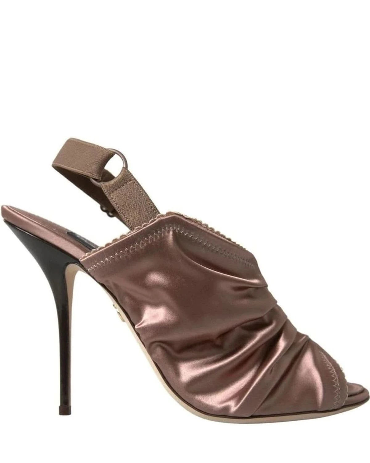 Dolce & Gabbana Brown Light Slingback Corset Style Fastening Stiletto Heels Heels