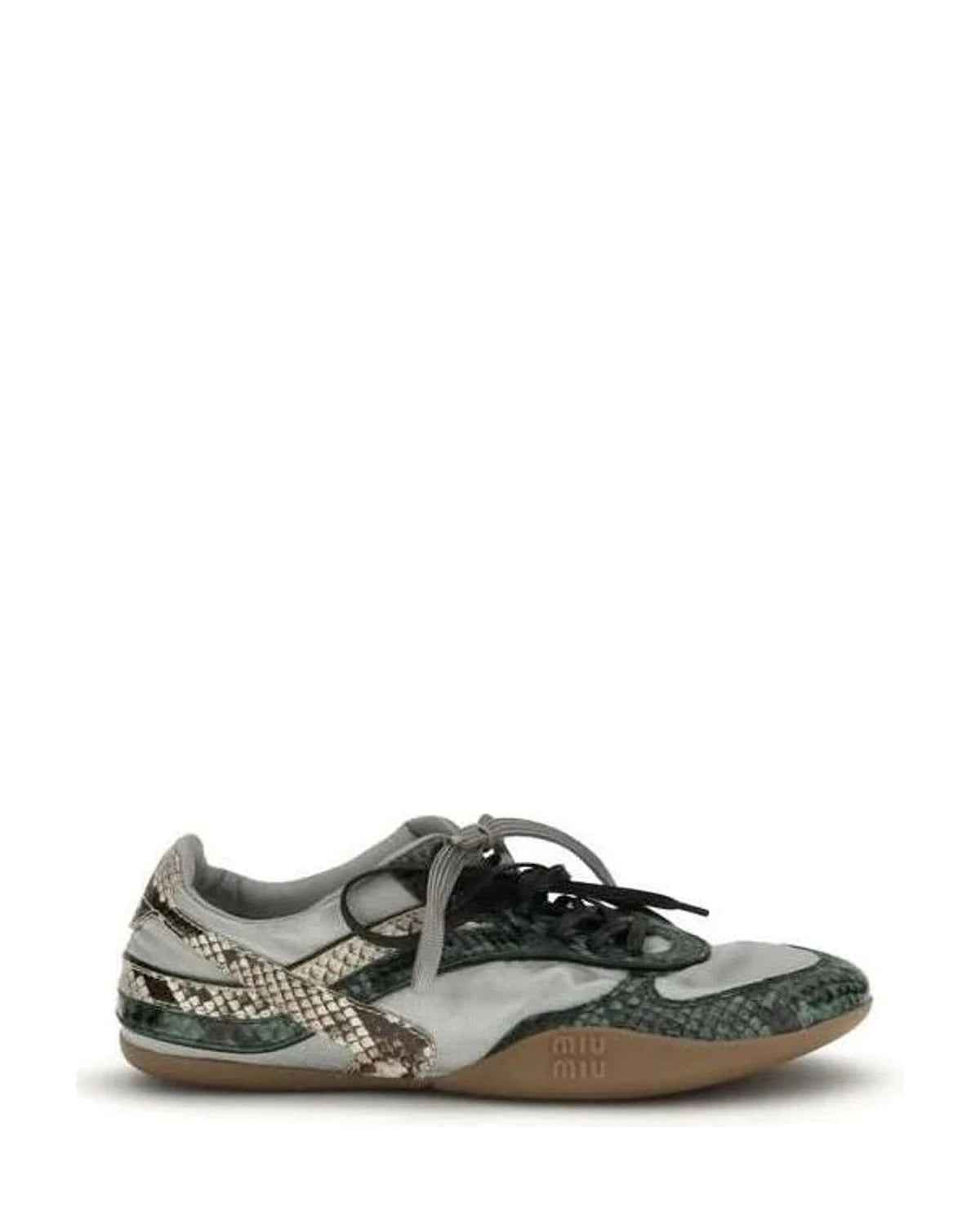 Miu Miu Gray Rubber Athletic Sneakers Sneakers