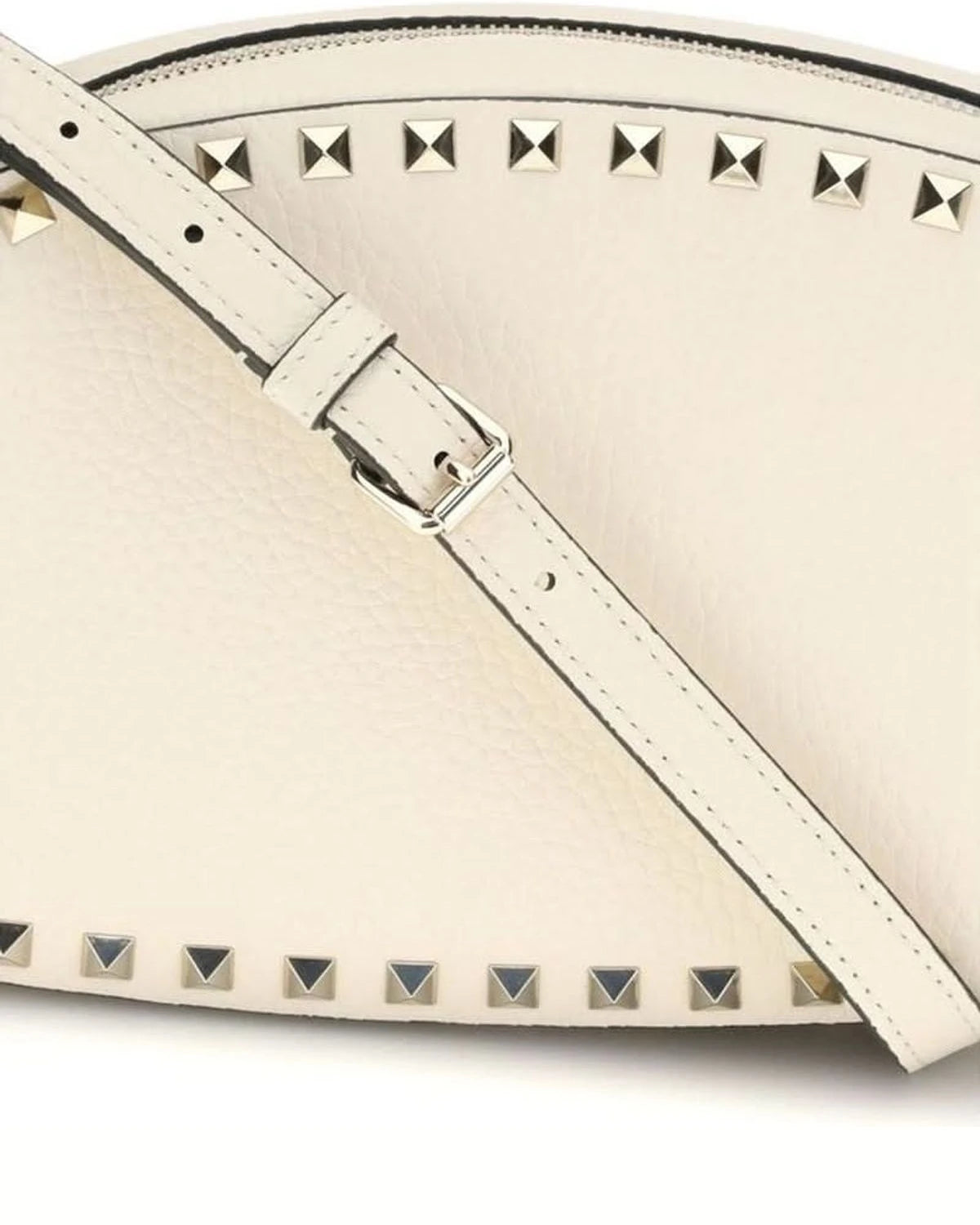 Valentino Garavani Leather Cream Calf Bos Taurus Shoulder Bag Shoulder Bags