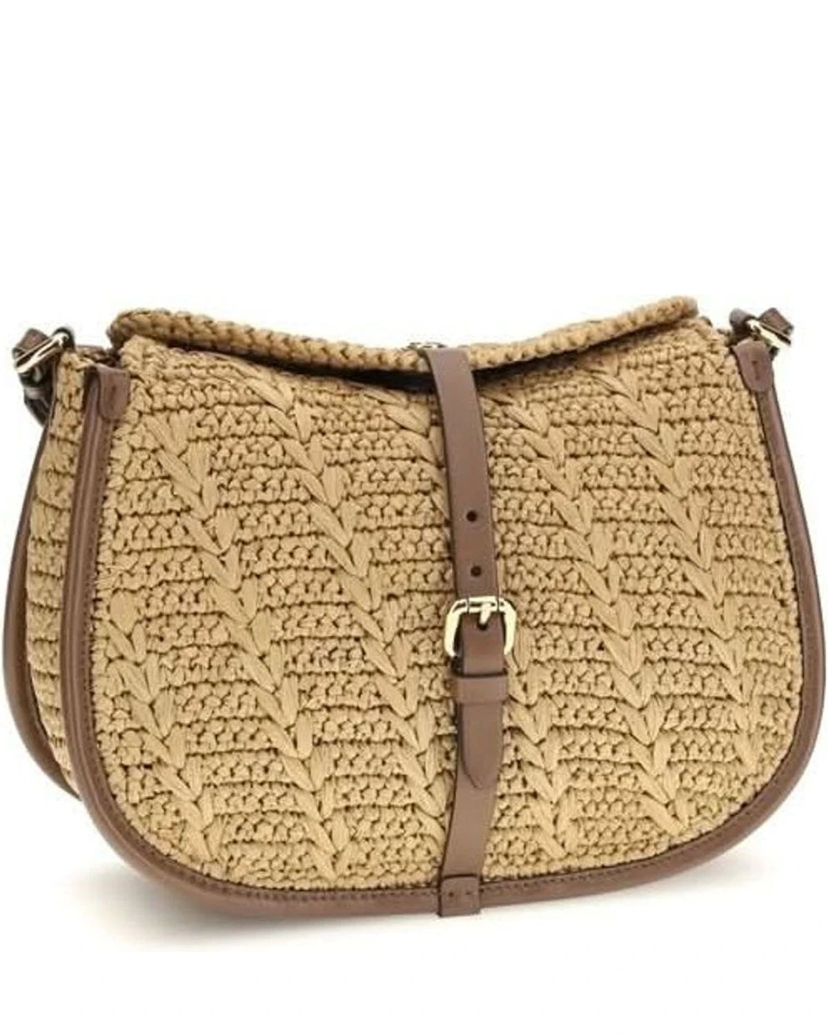 Etro Beige Raffia Shoulder Bag