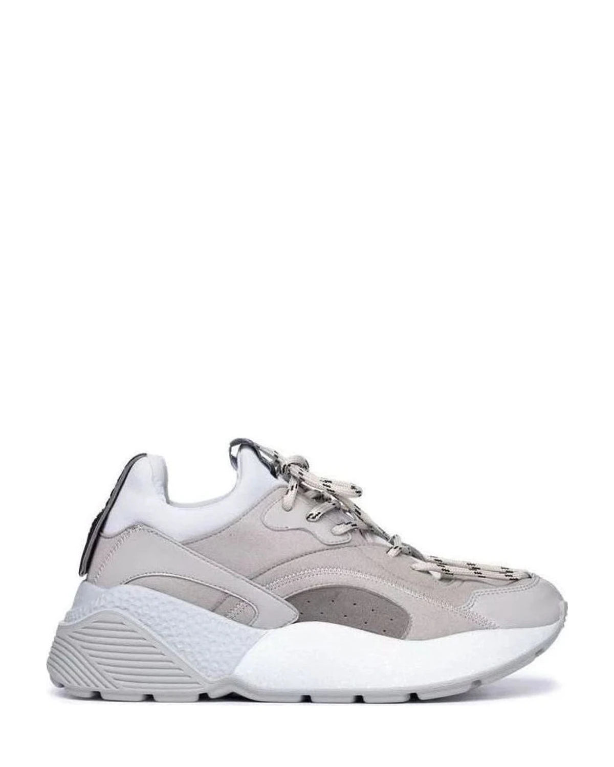 Stella Mccartney Gray Leather Vegan Chunky Sneakers