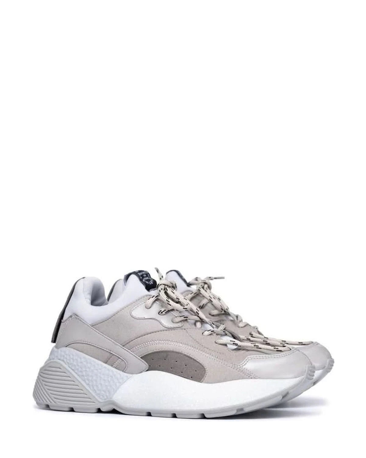 Stella Mccartney Gray Leather Vegan Chunky Sneakers