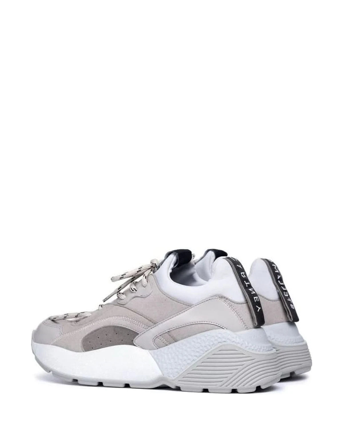 Stella Mccartney Gray Leather Vegan Chunky Sneakers