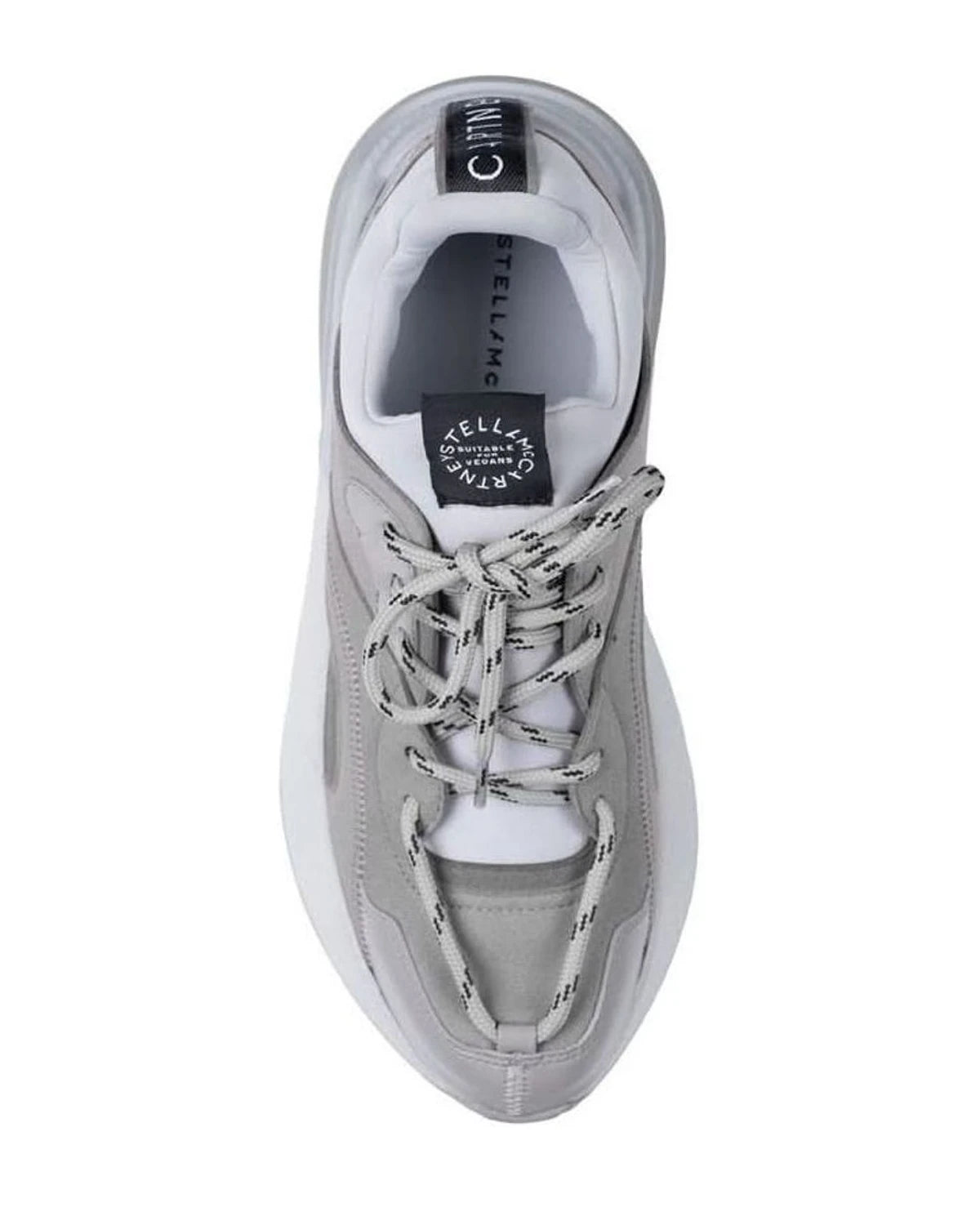 Stella Mccartney Gray Leather Vegan Chunky Sneakers
