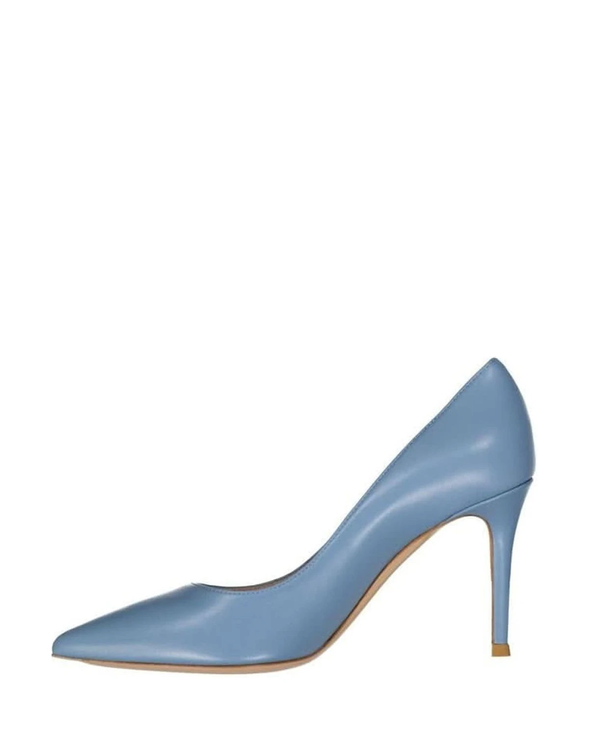 Gianvito Rossi Blue Leather High Heel Pumps