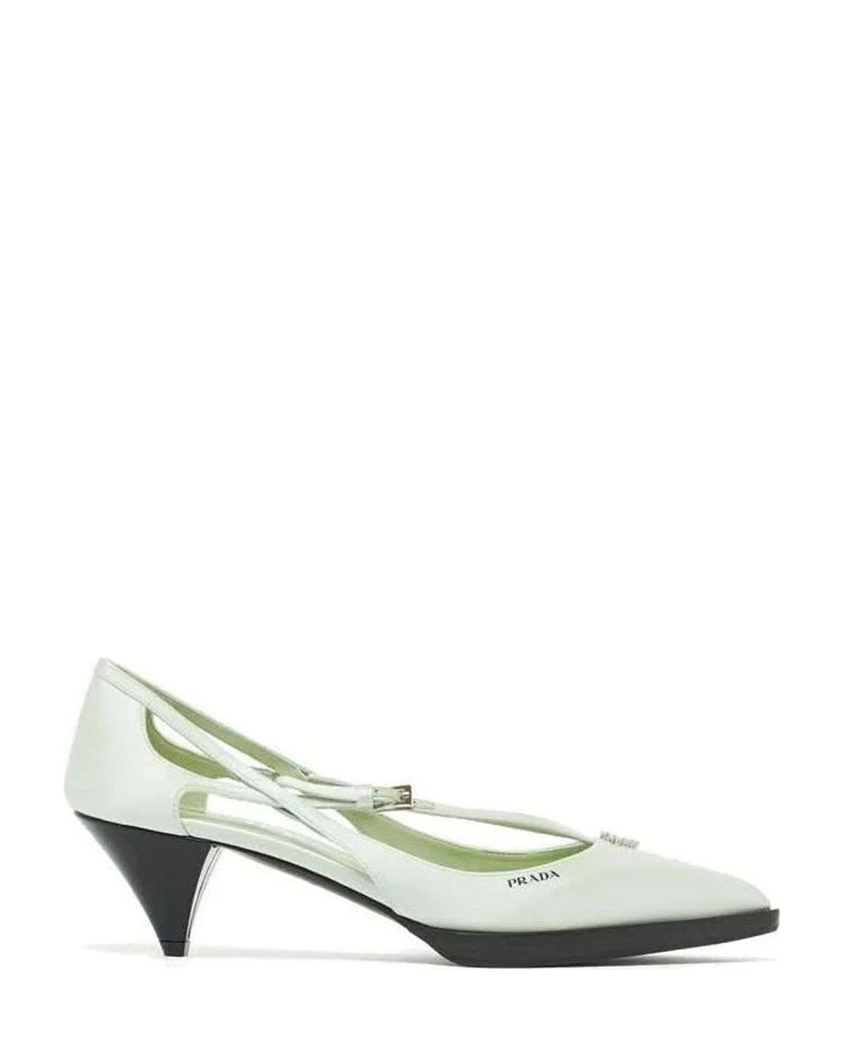 Prada Silk Mid Heel Pumps