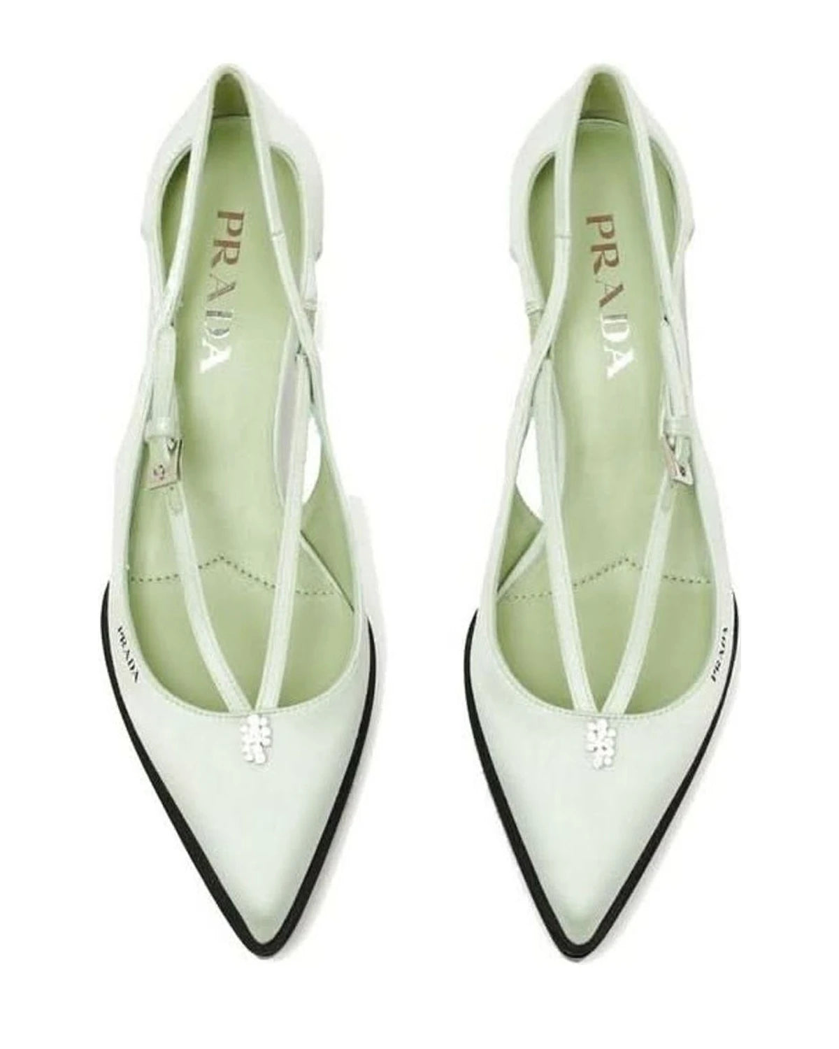 Prada Silk Mid Heel Pumps