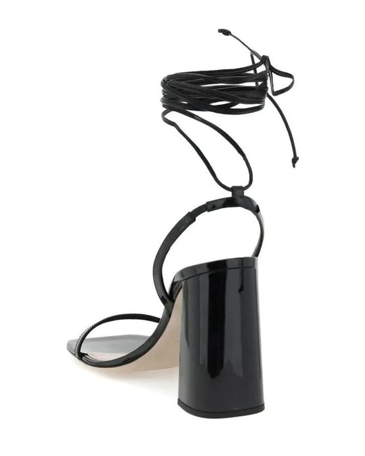 Miu Miu Black Calfskin Platform Sandals