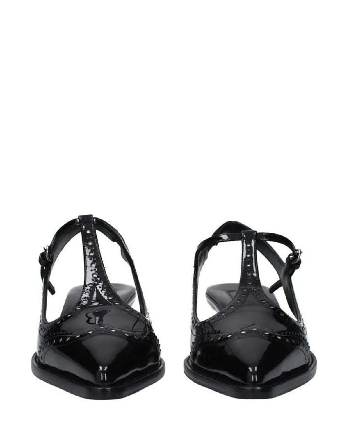 Miu Miu Black Calfskin Mid Heel Pumps