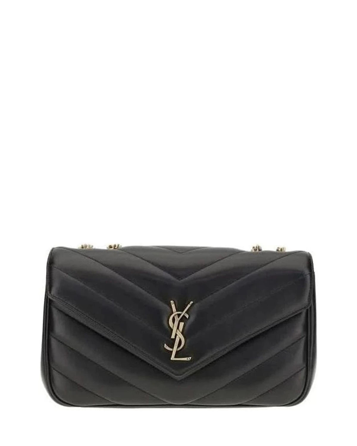 Saint Laurent Black Calf Leather Bos Taurus Shoulder Bag