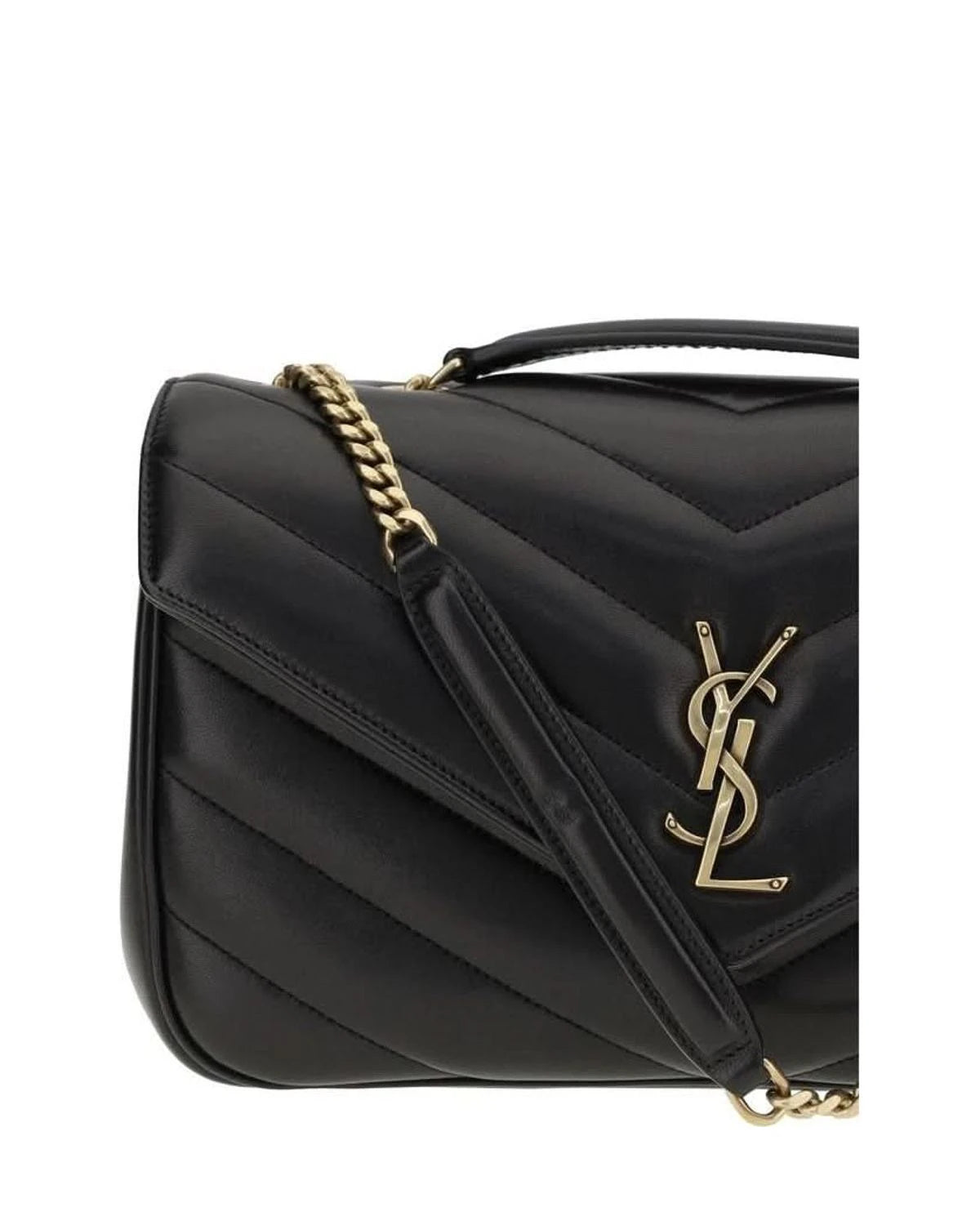 Saint Laurent Black Calf Leather Bos Taurus Shoulder Bag