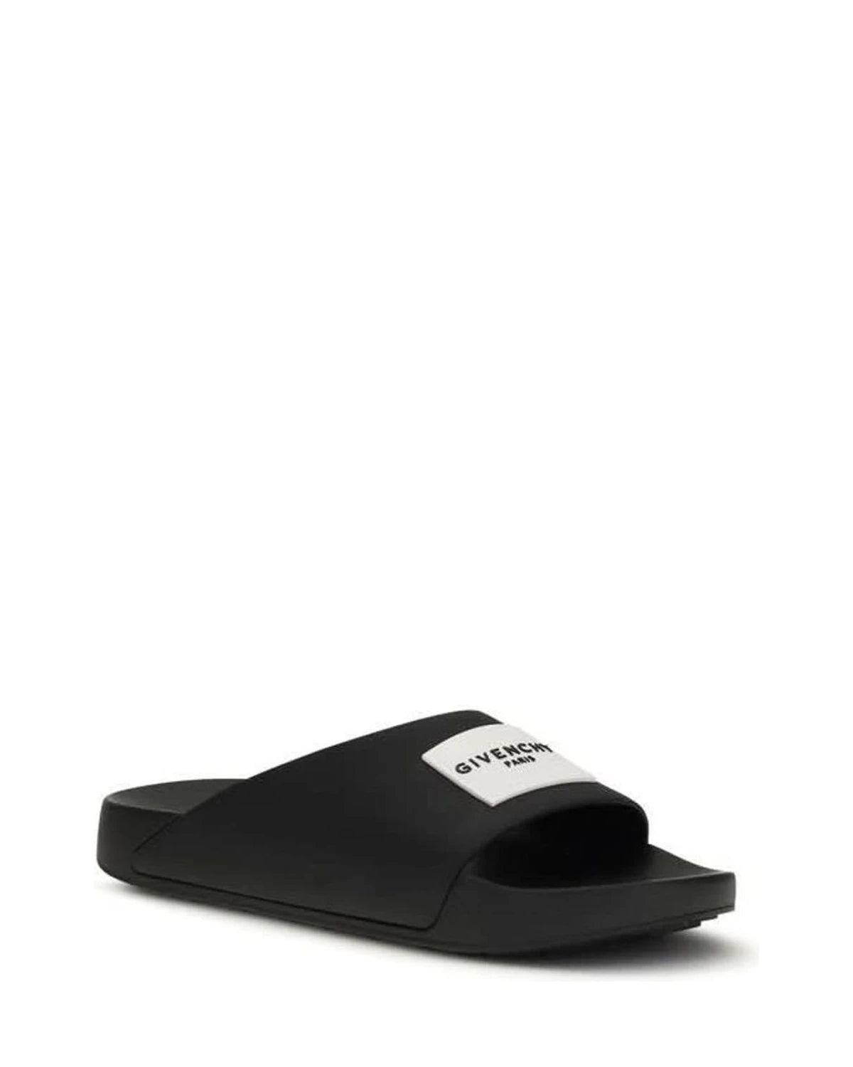 Givenchy Black Rubber Sandals