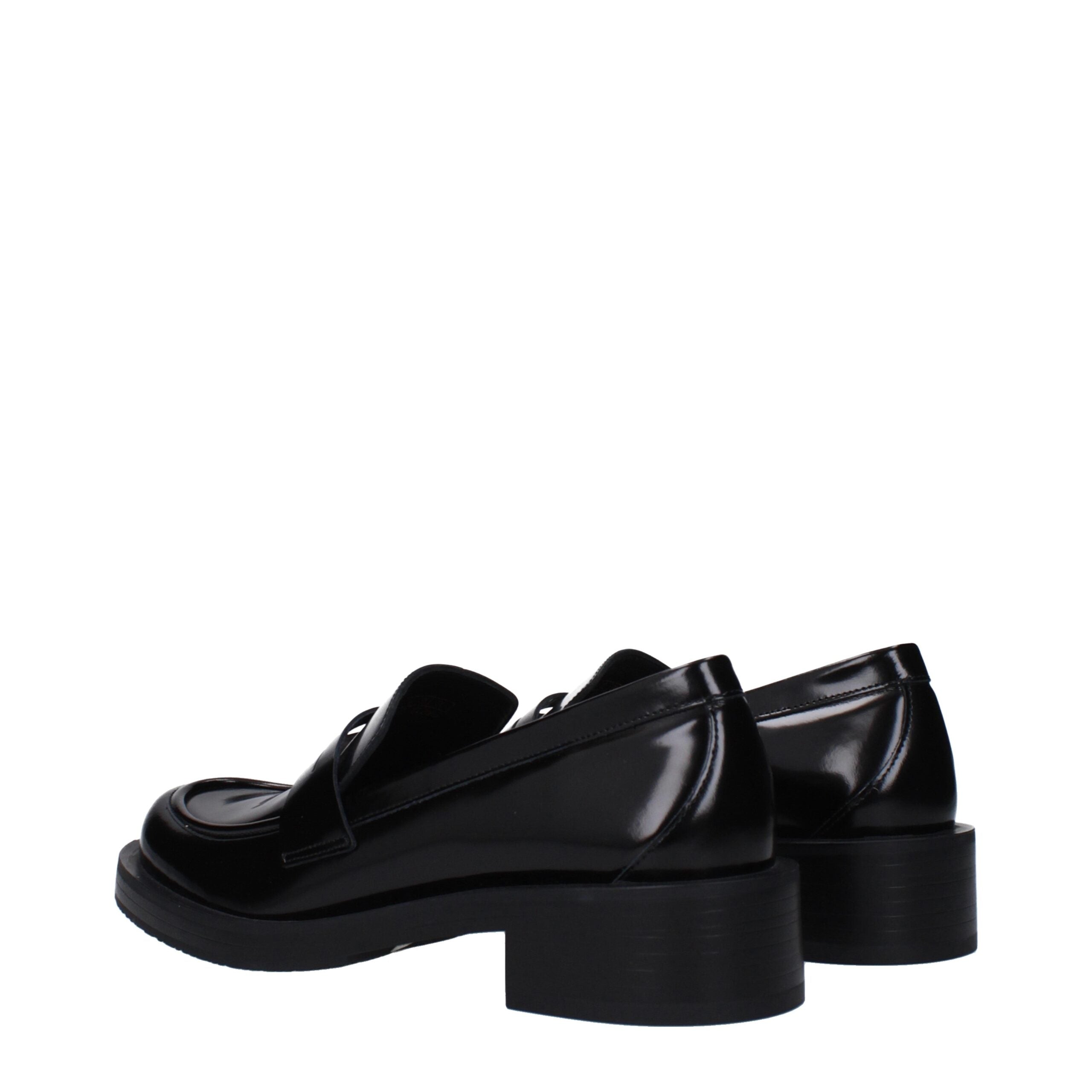Stuart Weitzman Black Leather Slip On Loafers Glam Steals