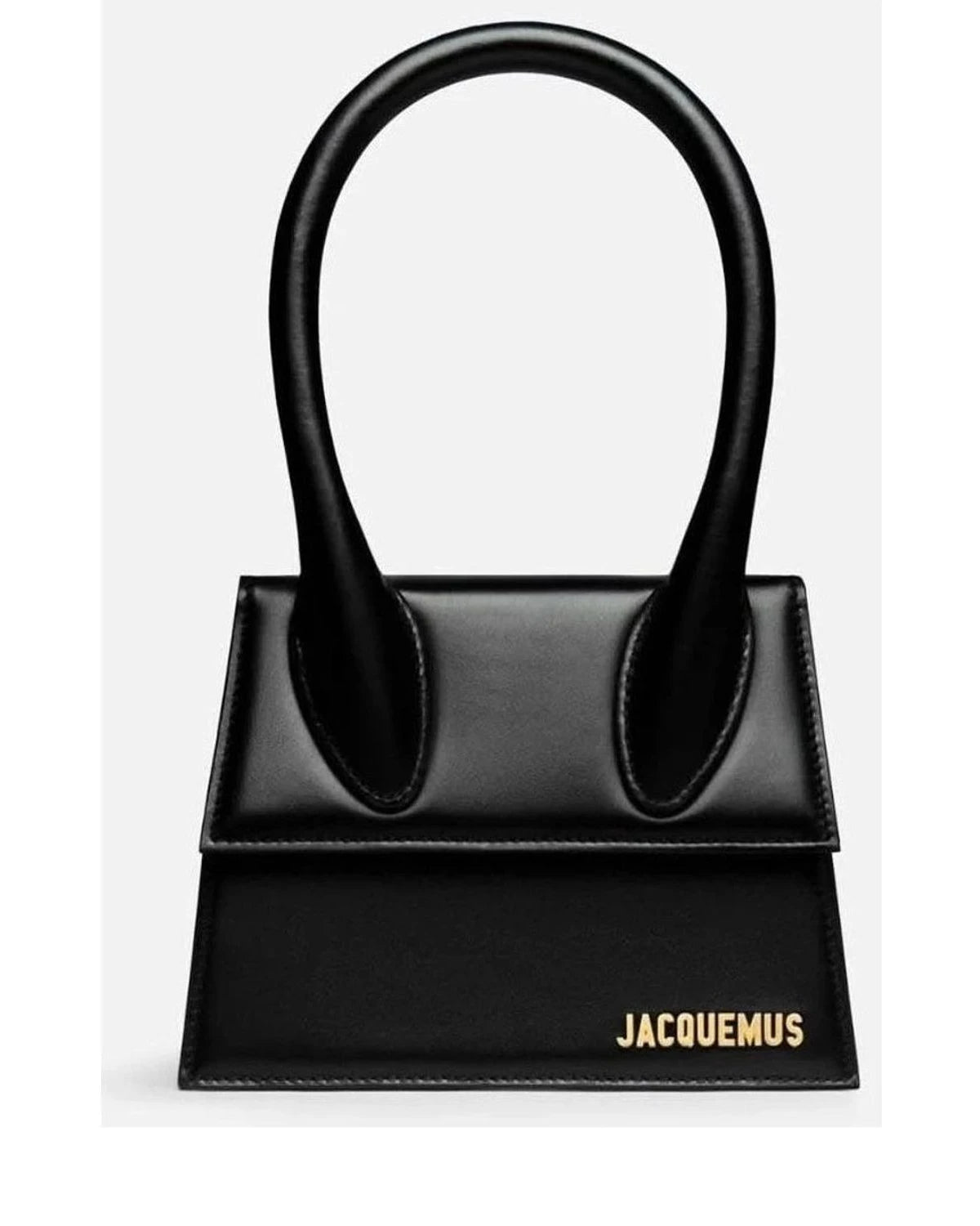Jacquemus Black Leather Le Grand Bambino Handbag