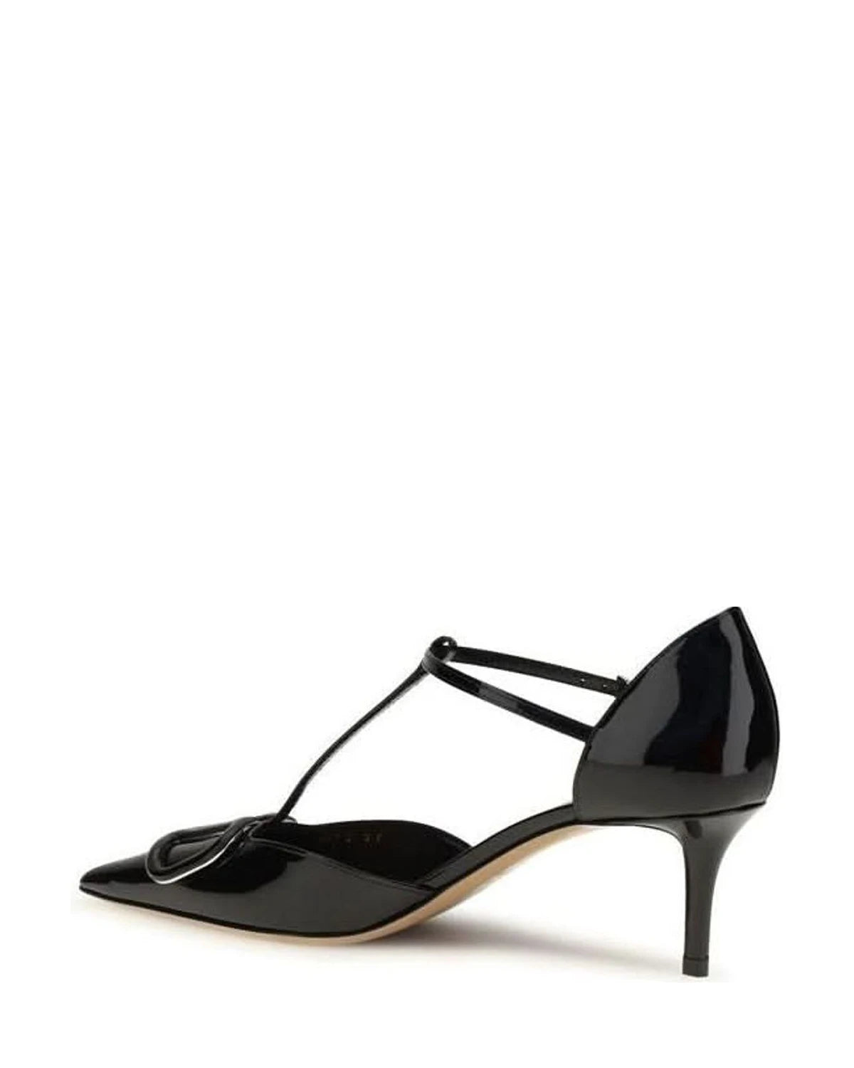 Valentino Garavani Black Calf Leather Bos Taurus High Heel Pumps