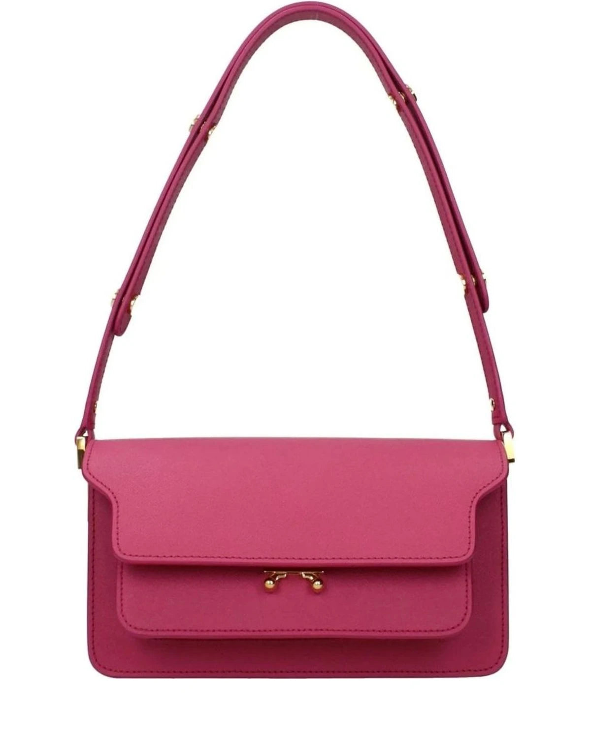 Marni Pink Leather Shoulder Bag