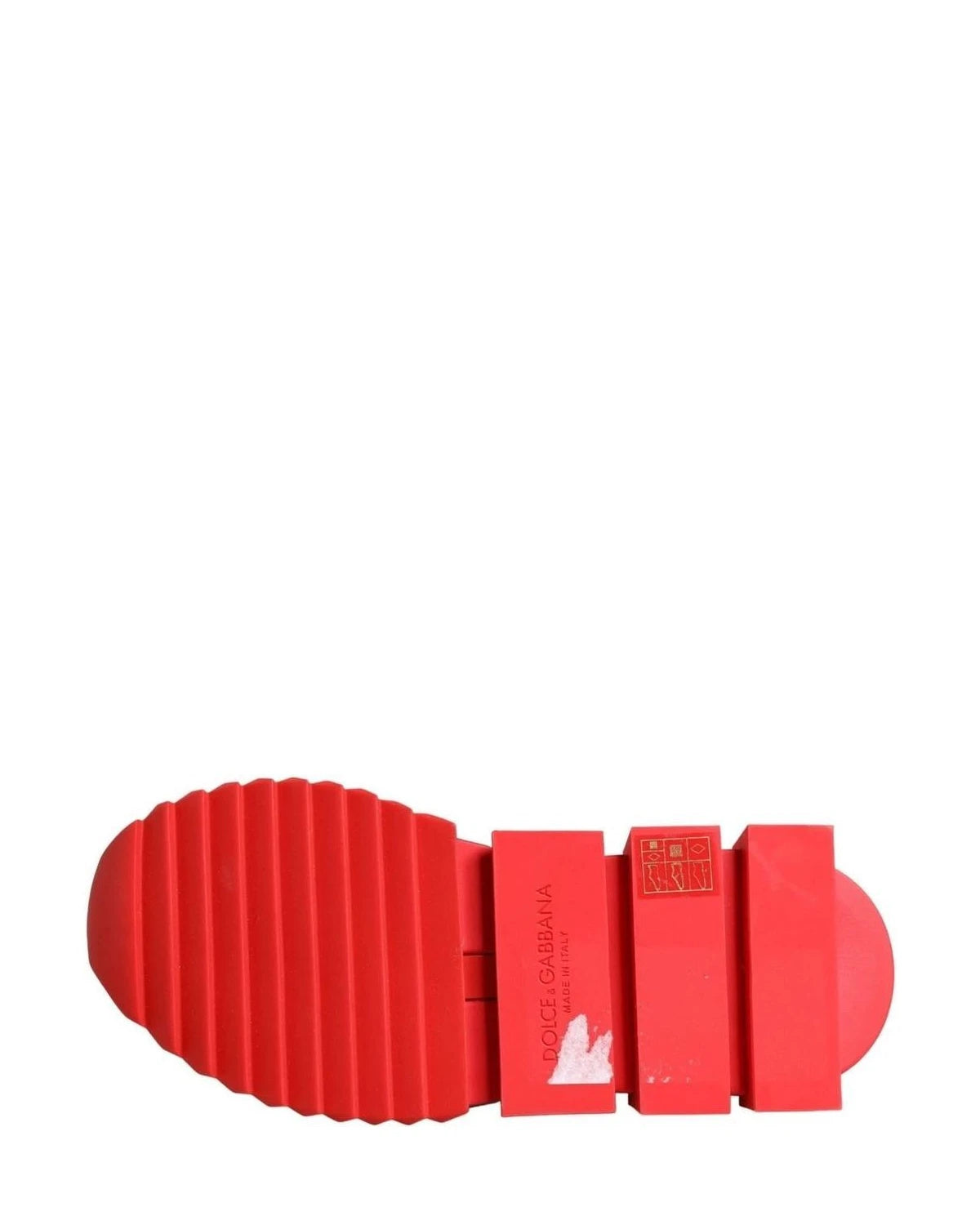 Dolce & Gabbana Black Red Sorrento Socks Sneakers Shoes