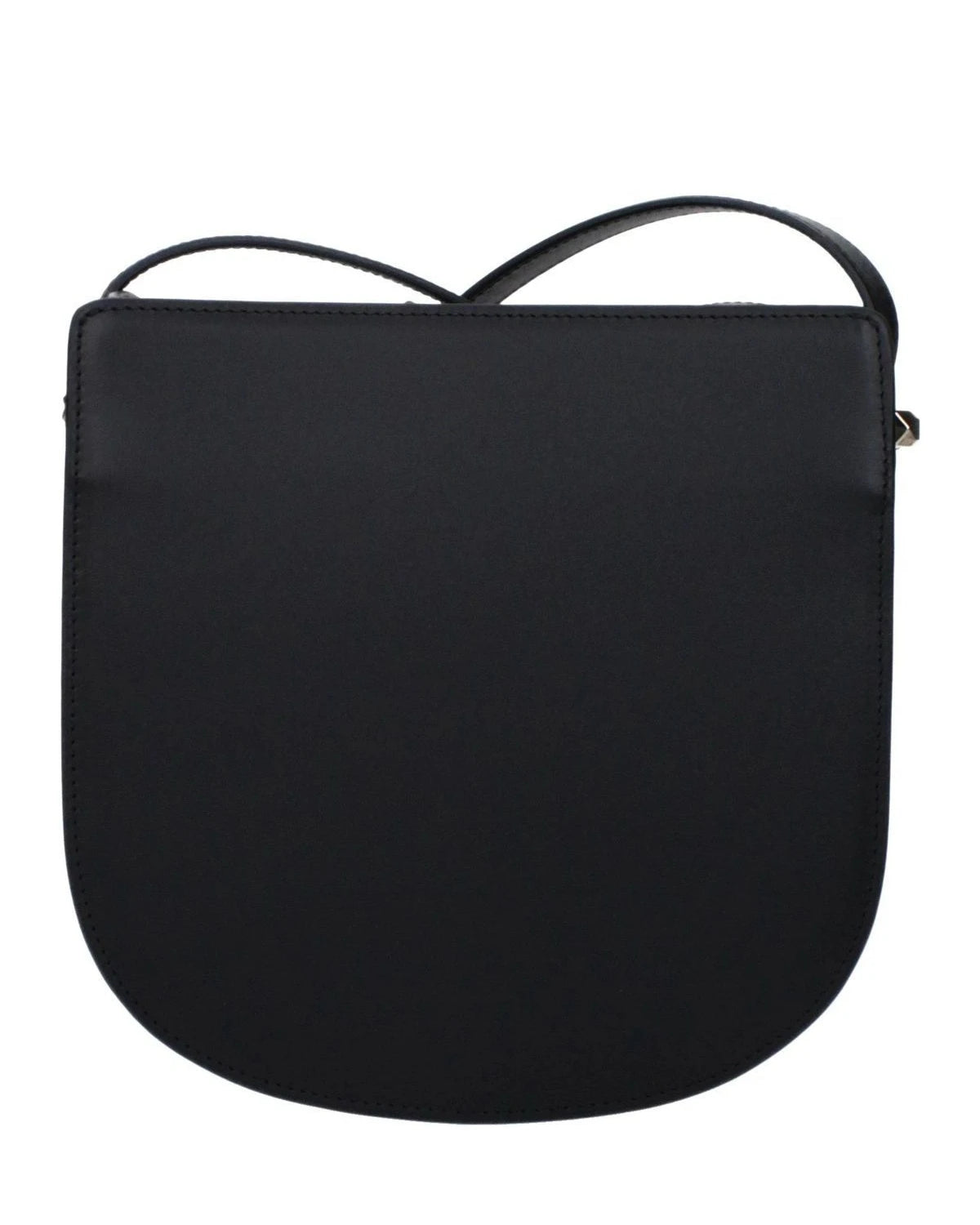 A.p.c. Black Leather Apc Crossbody Bag