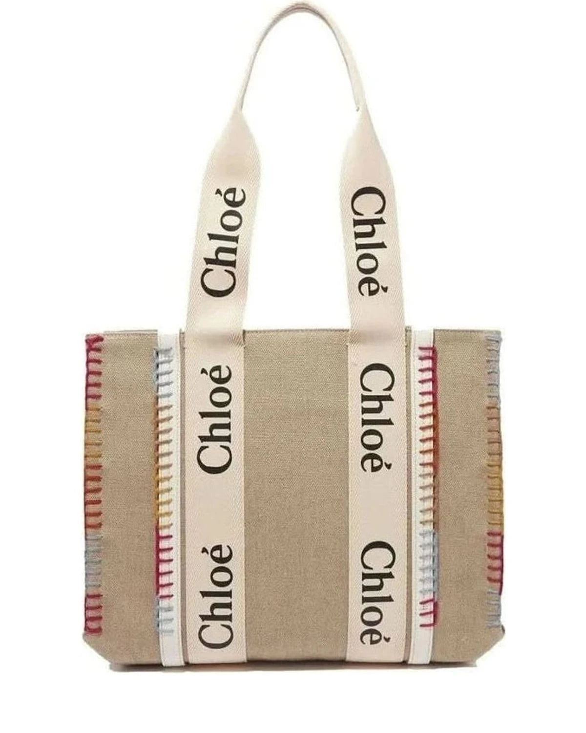 Chloé Beige Wool Tote Bag Glam Steals