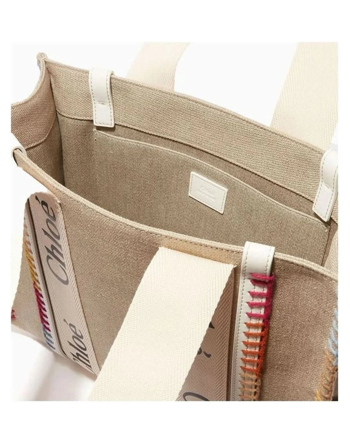 Chloé Beige Wool Tote Bag Glam Steals