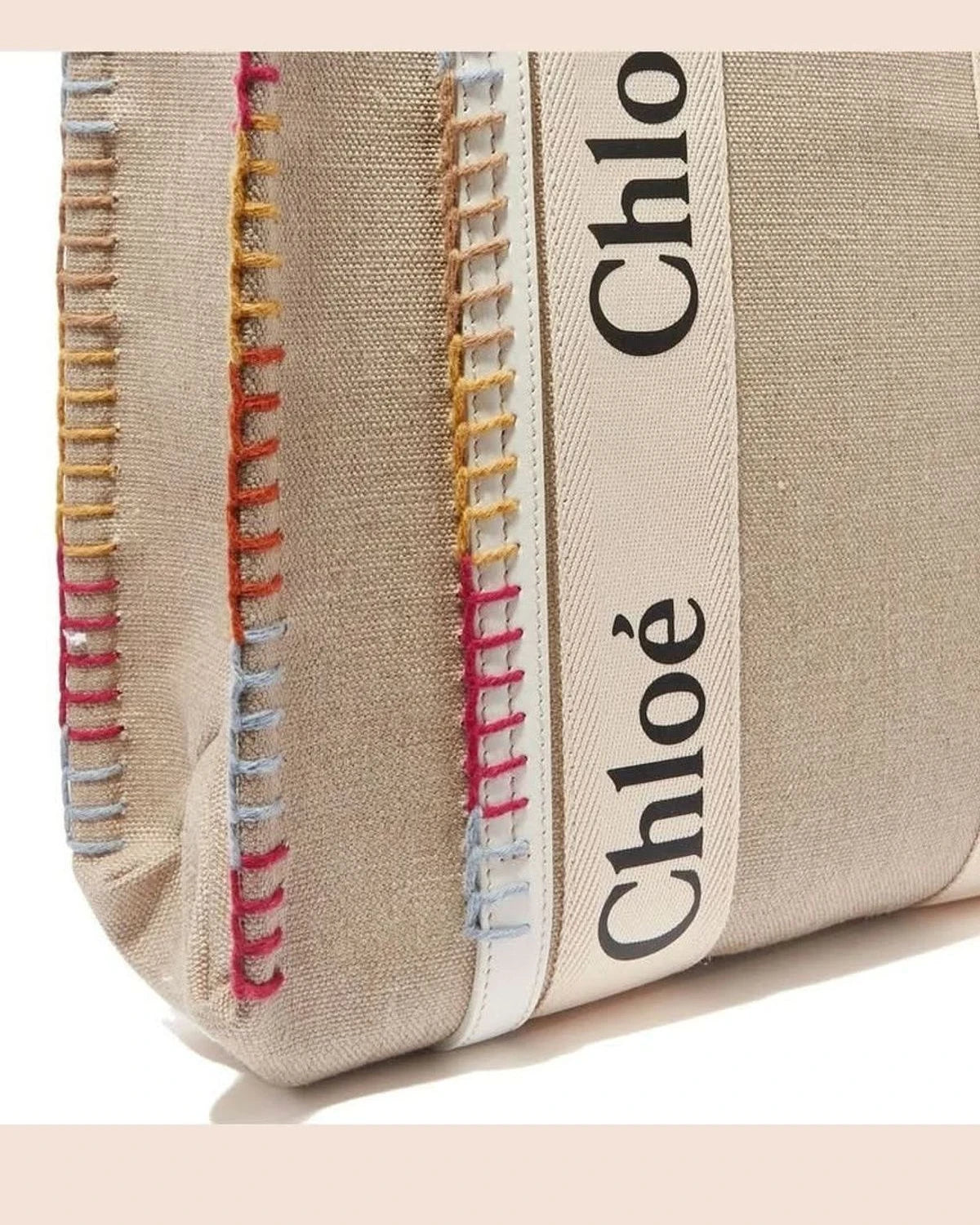 Chloé Beige Wool Tote Bag Glam Steals