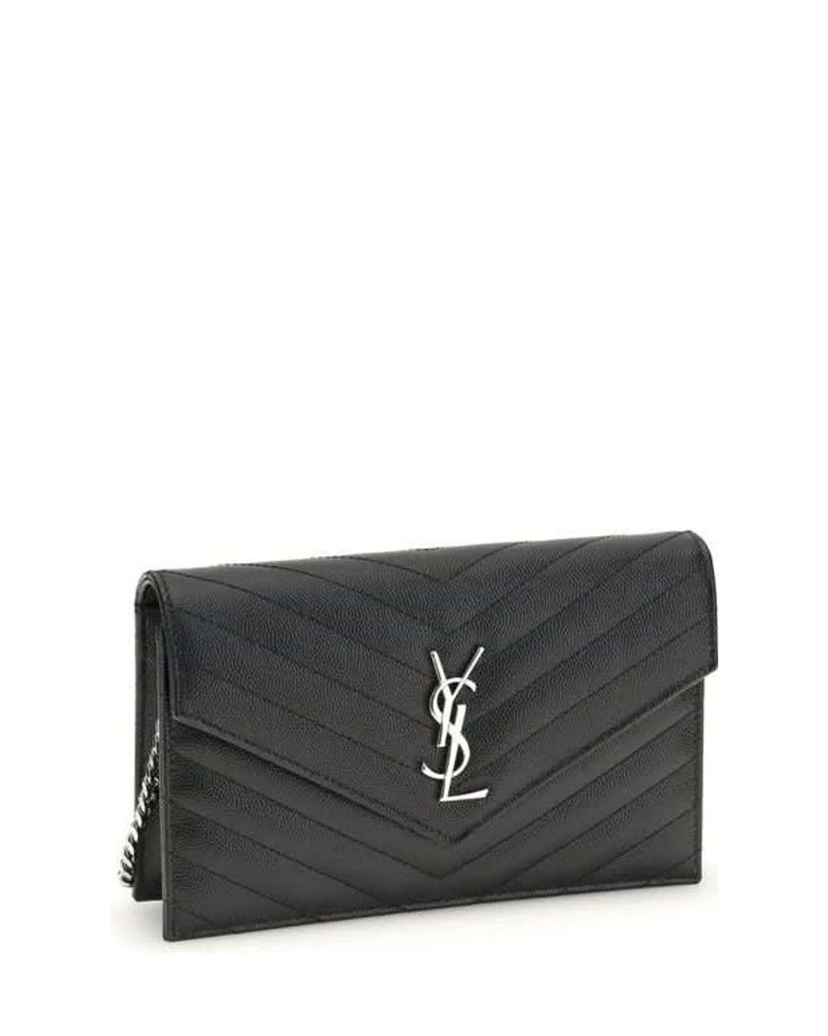 Saint Laurent Black Calf Leather Bos Taurus Wallet Glam Steals
