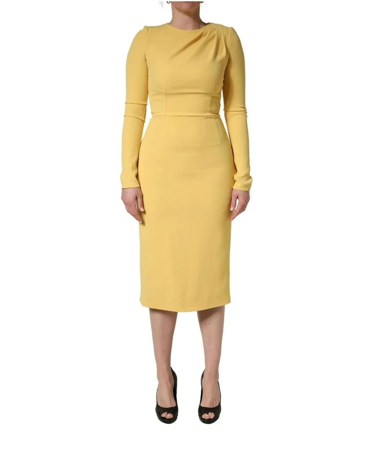 Dolce & Gabbana Dresse in yellow, Cotton — view 2