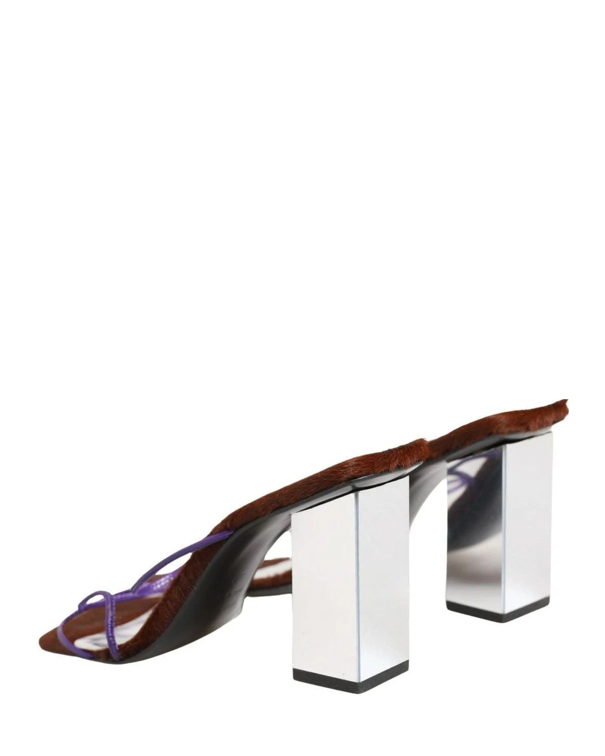 Dolce & Gabbana Silver Block Heels Glam Steals