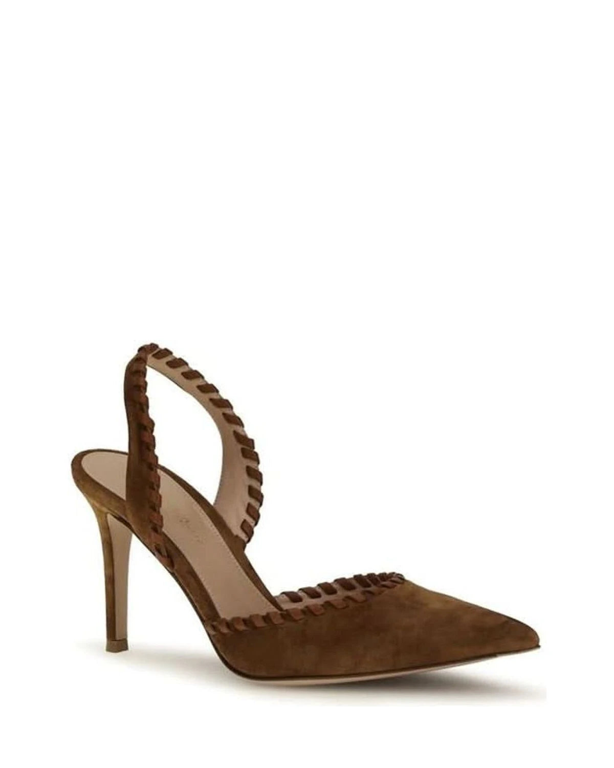 Gianvito Rossi Brown Calf Leather Bos Taurus Pumps Glam Steals