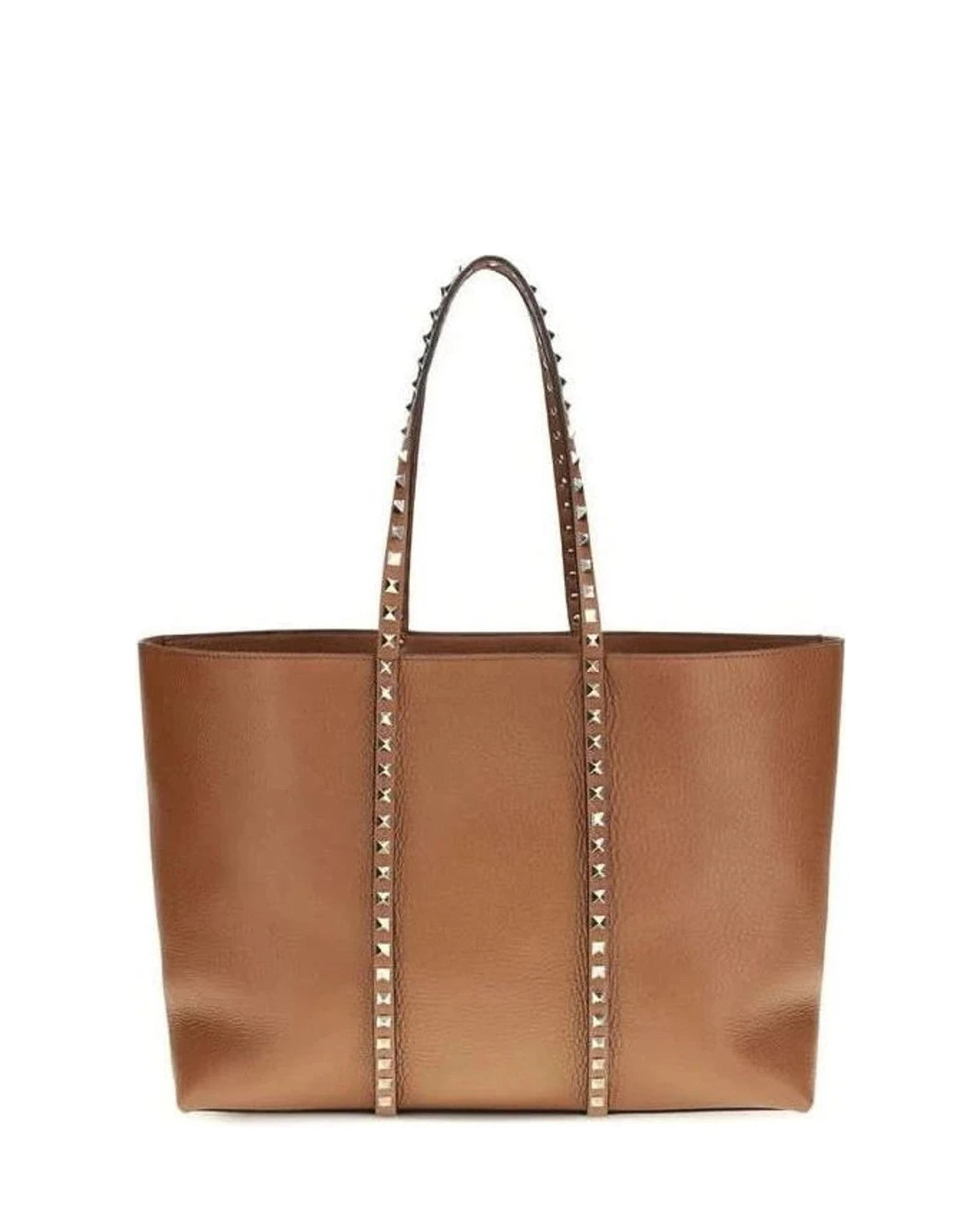 Valentino Garavani Brown Calf Leather Bos Taurus Shoulder Bag