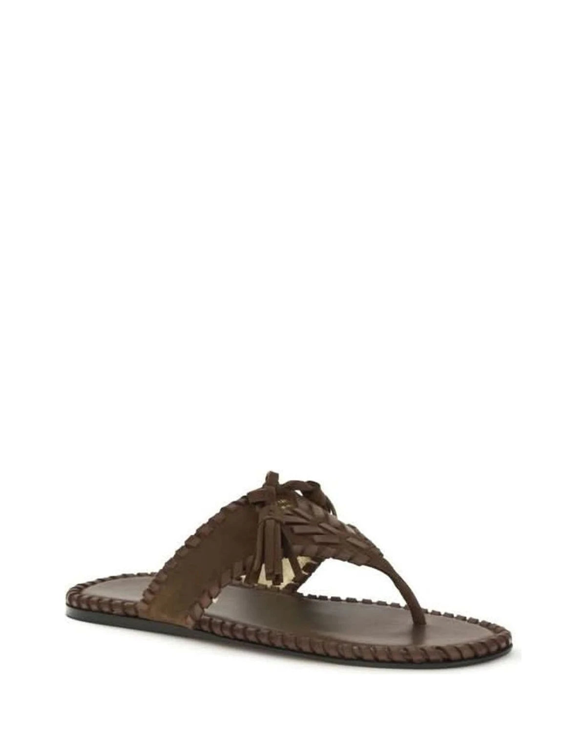 Prada Brown Flat Sandals Glam Steals