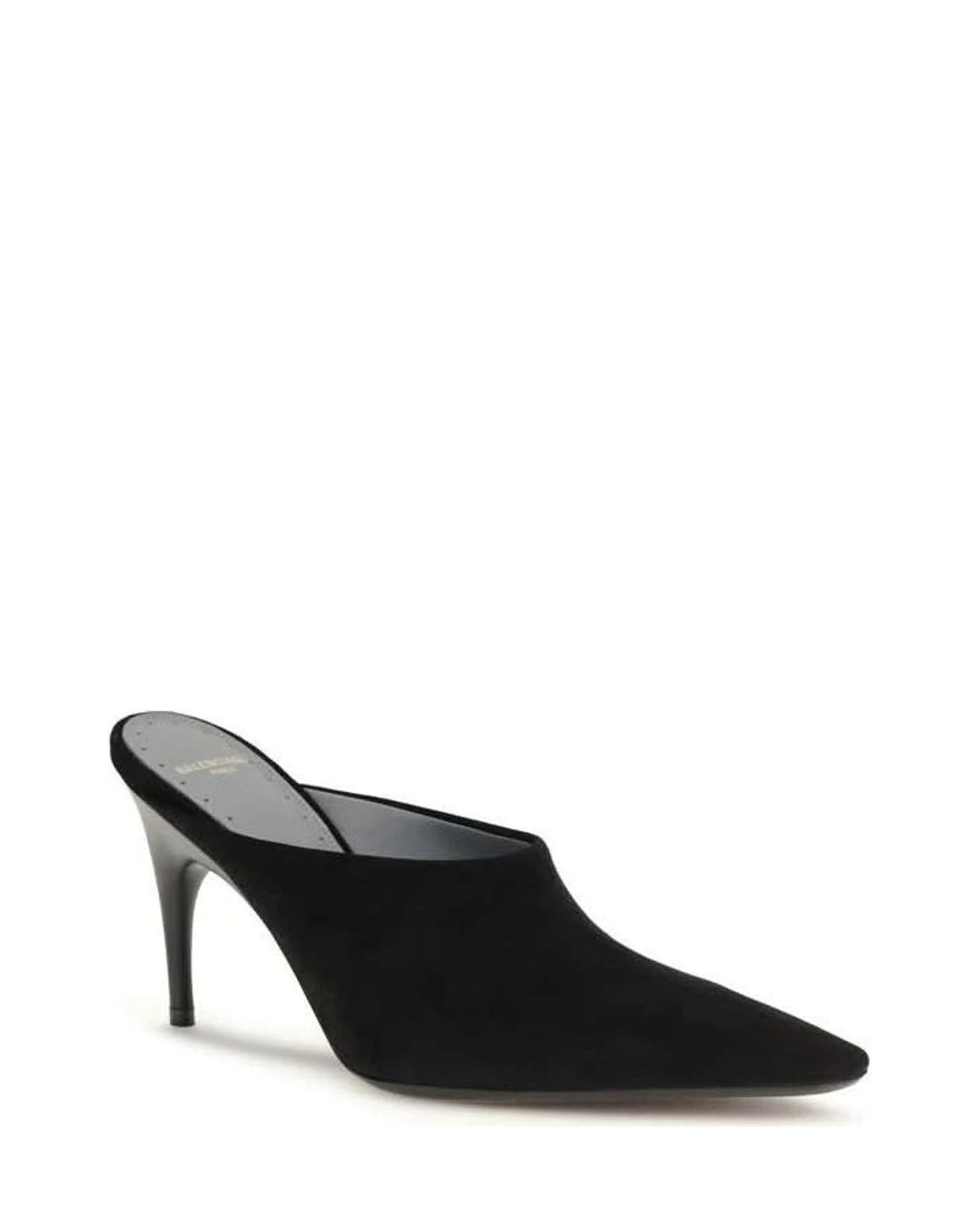 Balenciaga Black Suede Leather High Heel Pumps Glam Steals