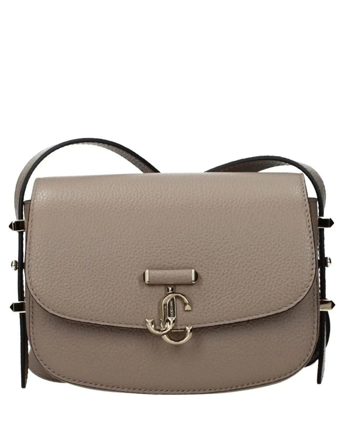 Jimmy Choo Gray Leather Crossbody Bag Glam Steals