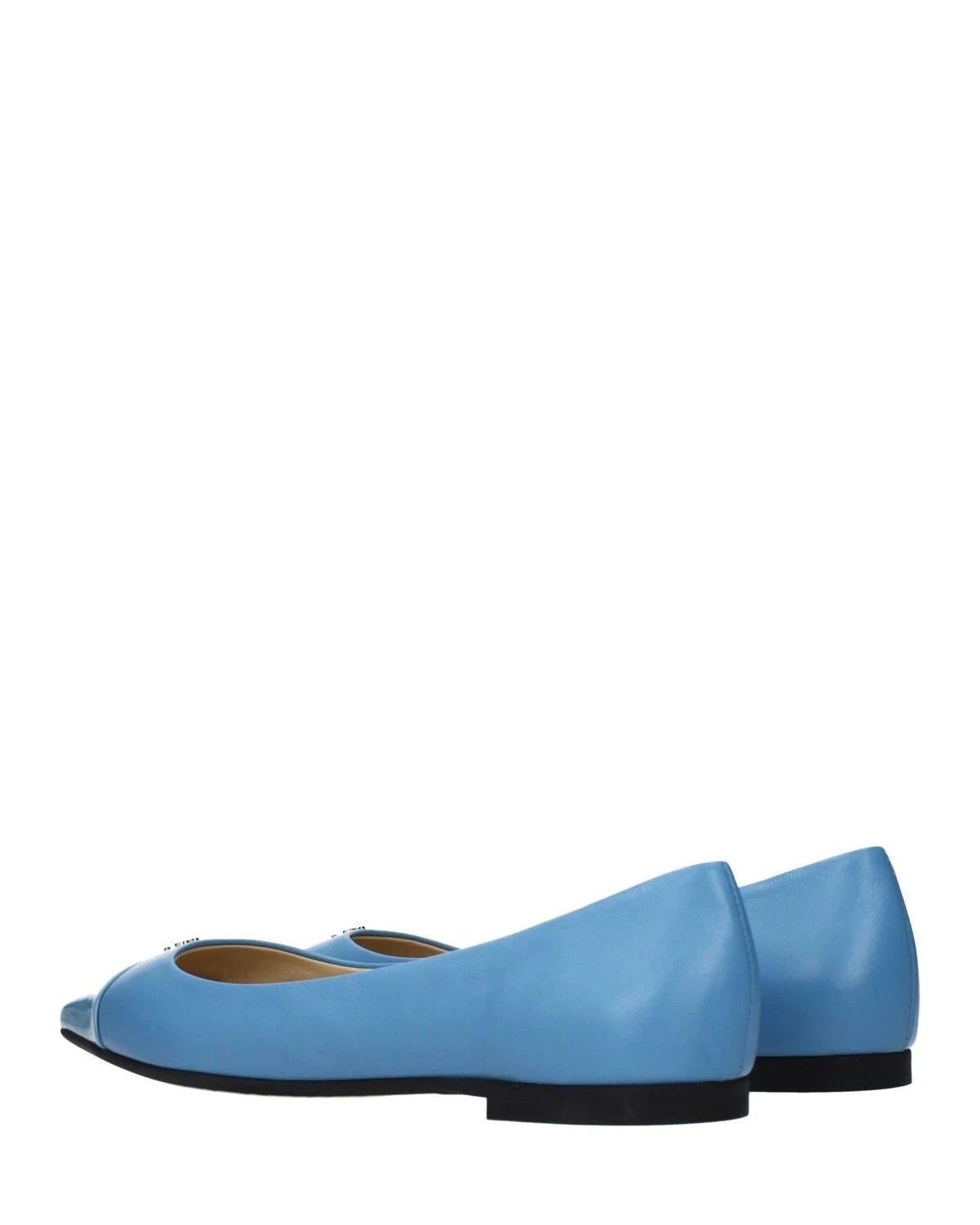 Jimmy Choo Light Blue Leather Ballet Flats Glam Steals