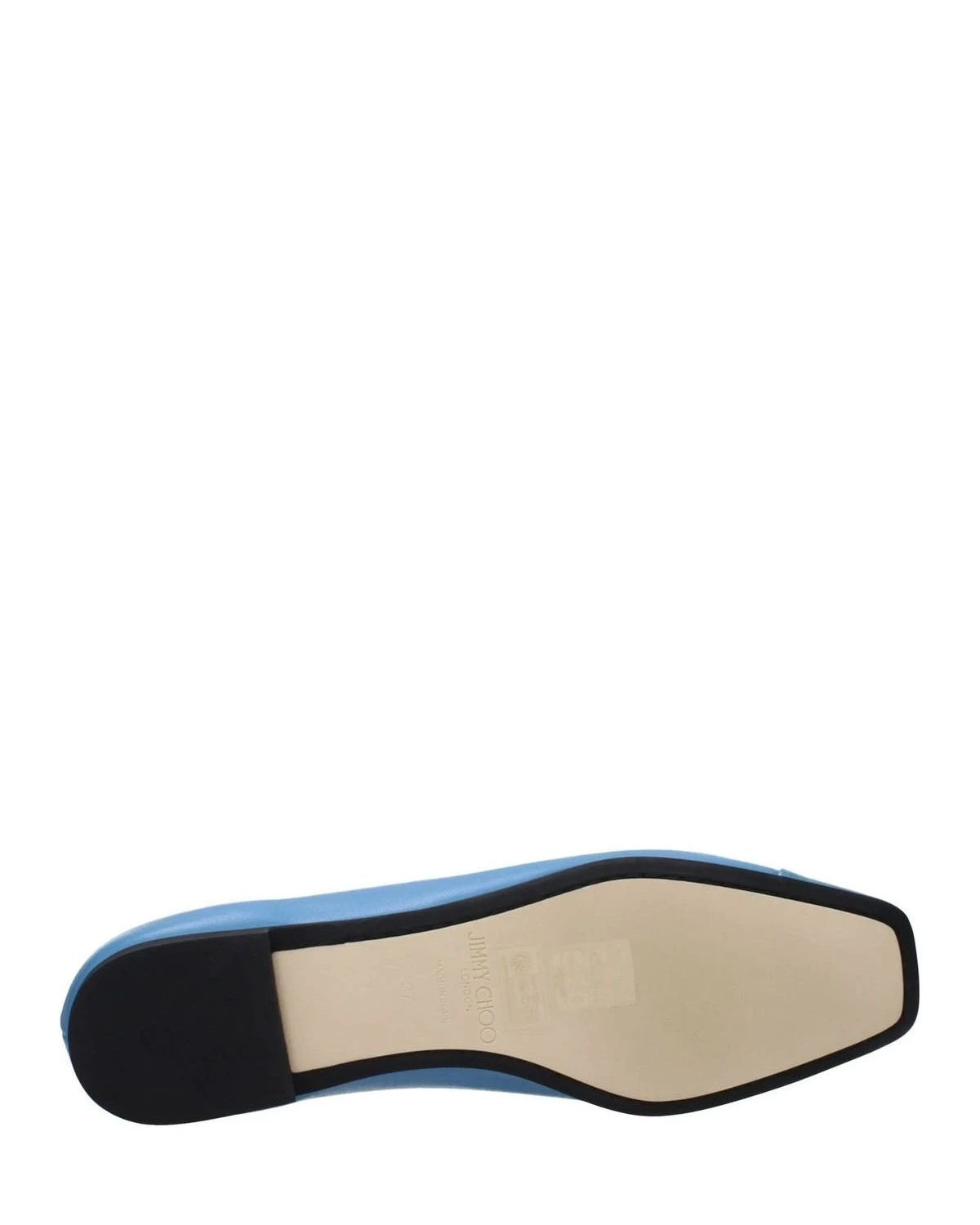 Jimmy Choo Light Blue Leather Ballet Flats Glam Steals