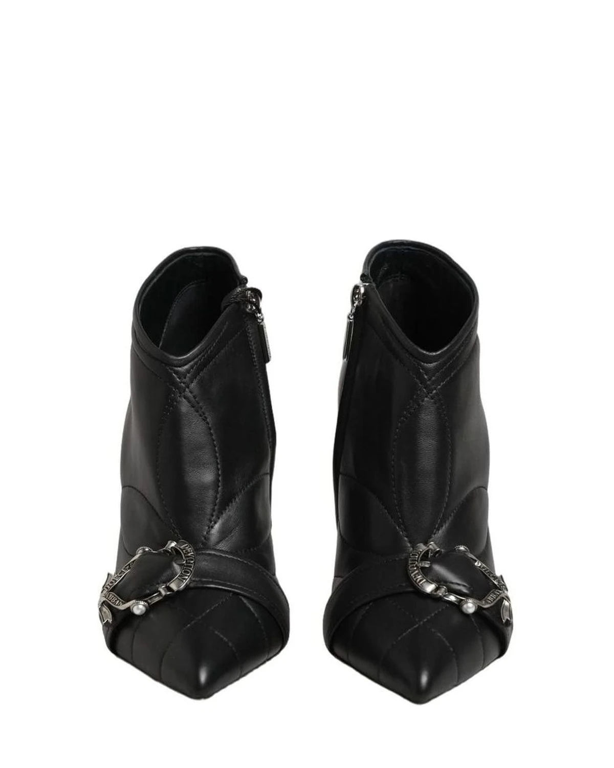 Dolce & Gabbana Black Devotion Quilted Buckled Boots Shoes Glam Steals