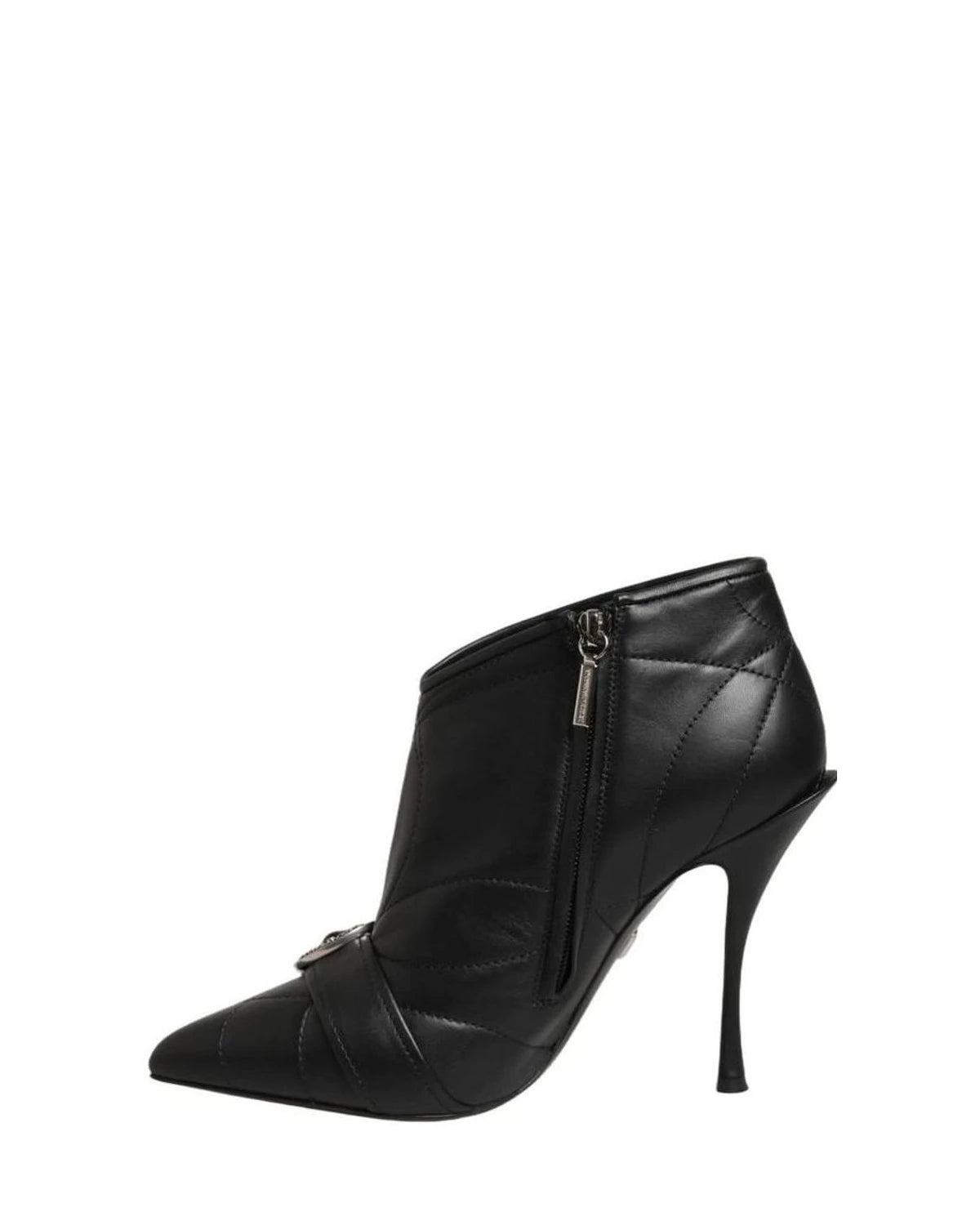 Dolce & Gabbana Black Devotion Quilted Buckled Boots Shoes Glam Steals