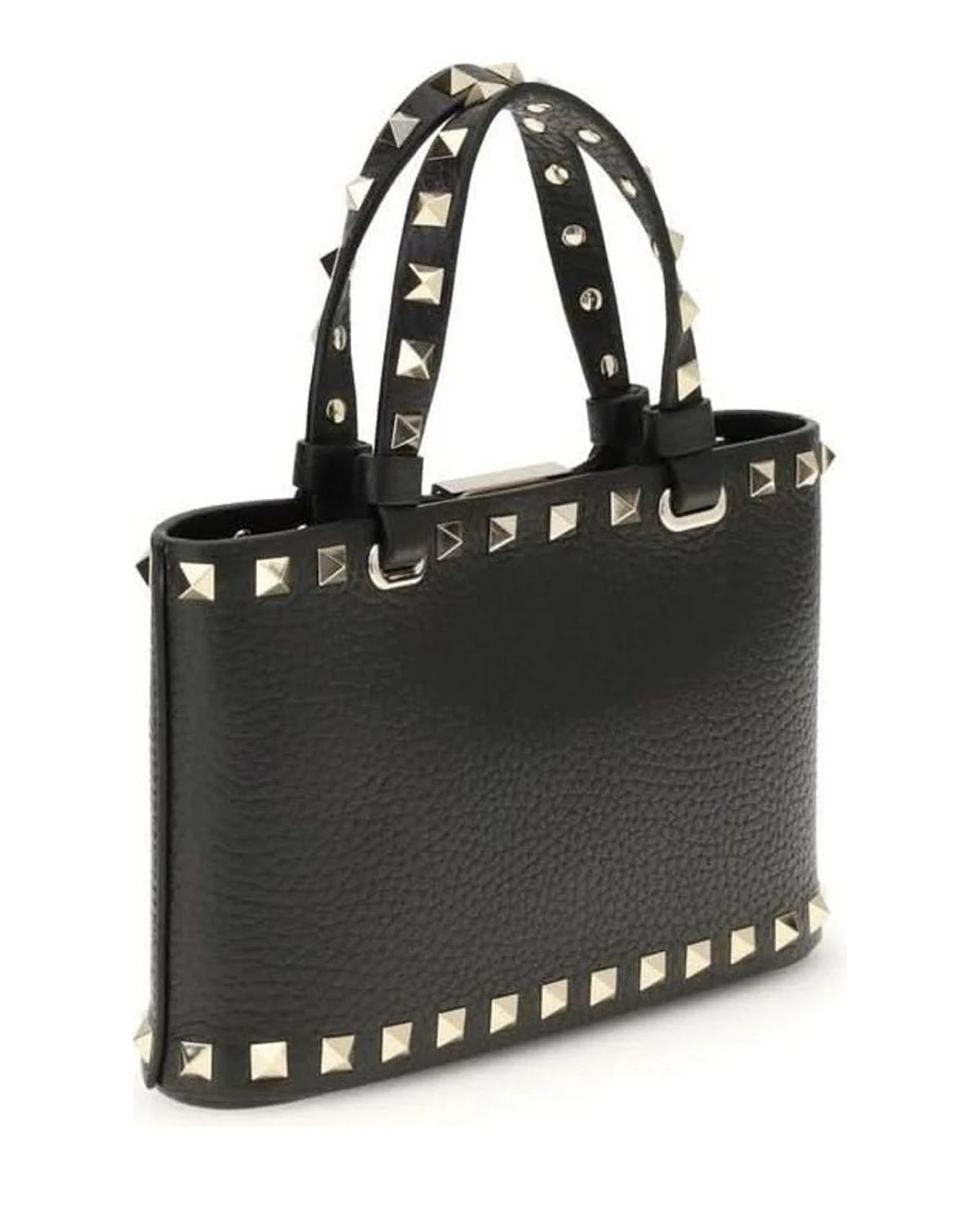 Valentino Garavani Black Leather Calf Bos Taurus Shoulder Bag Glam Steals