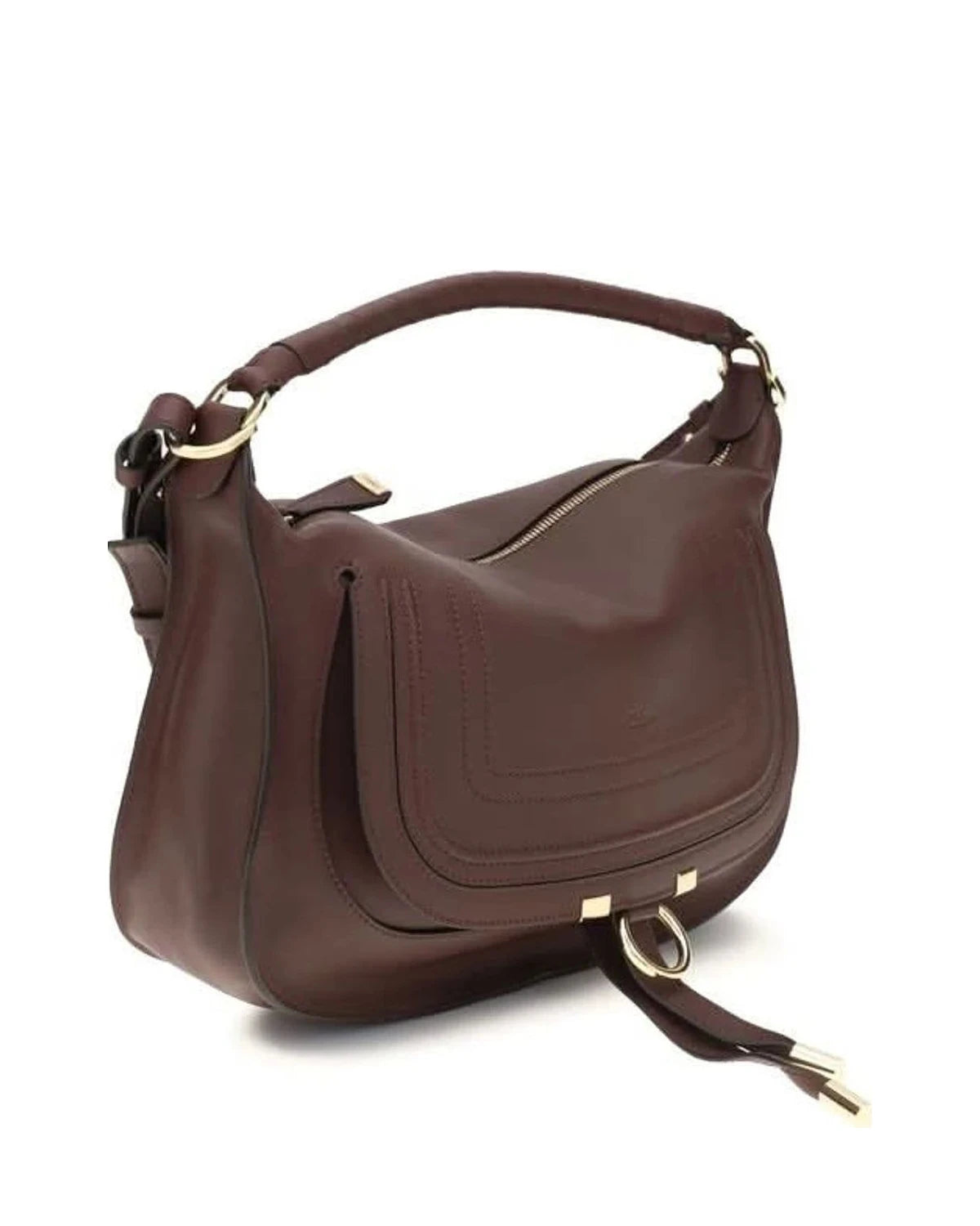 Chloé Burgundy Hobo Bag