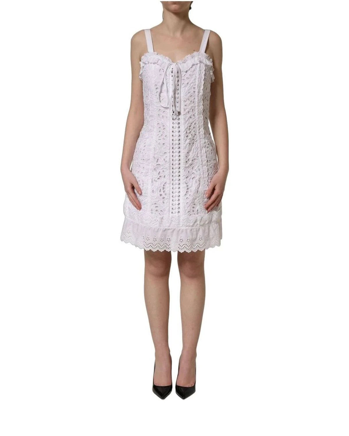 Dolce & Gabbana Dresse in white, Cotton — view 3