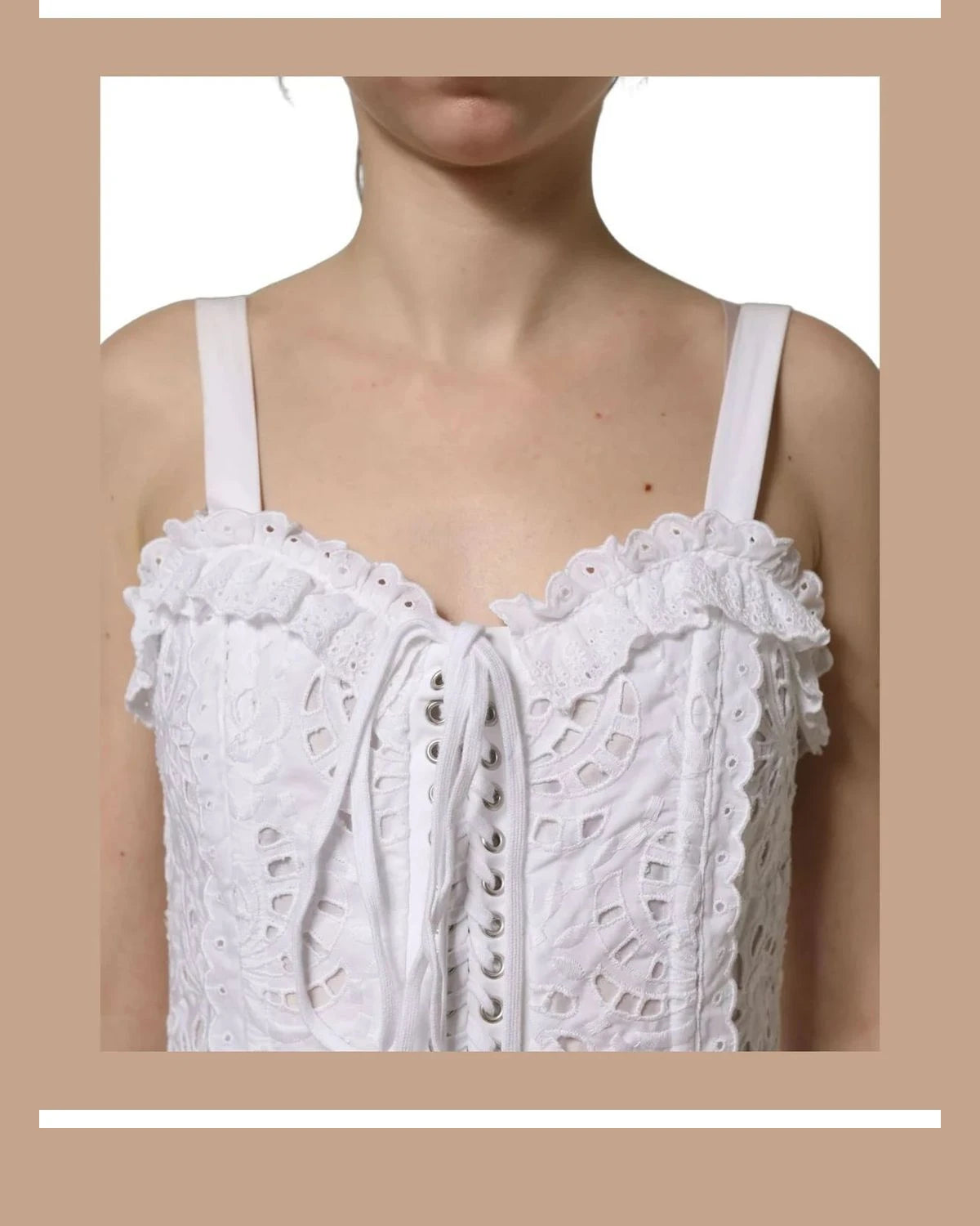 Dolce & Gabbana Dresse in white, Cotton — view 5