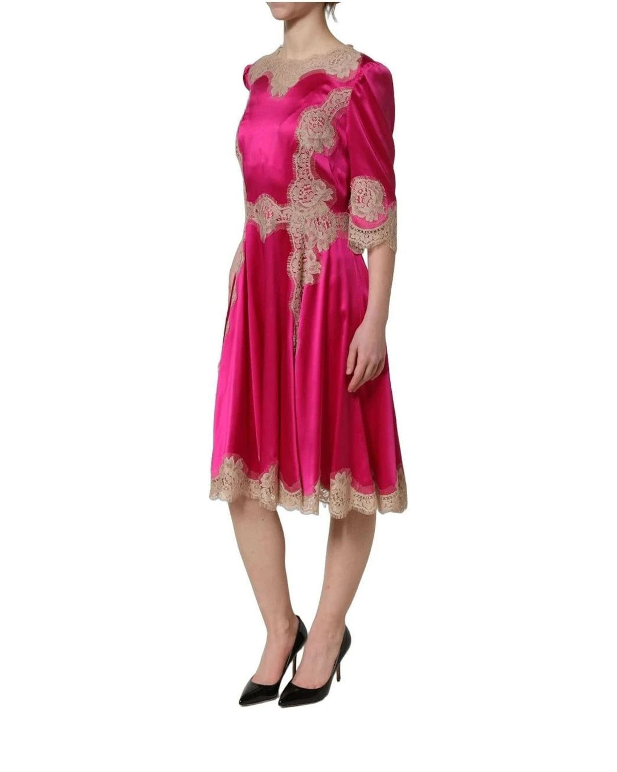 Dolce & Gabbana Dresse in pink, Silk — view 4