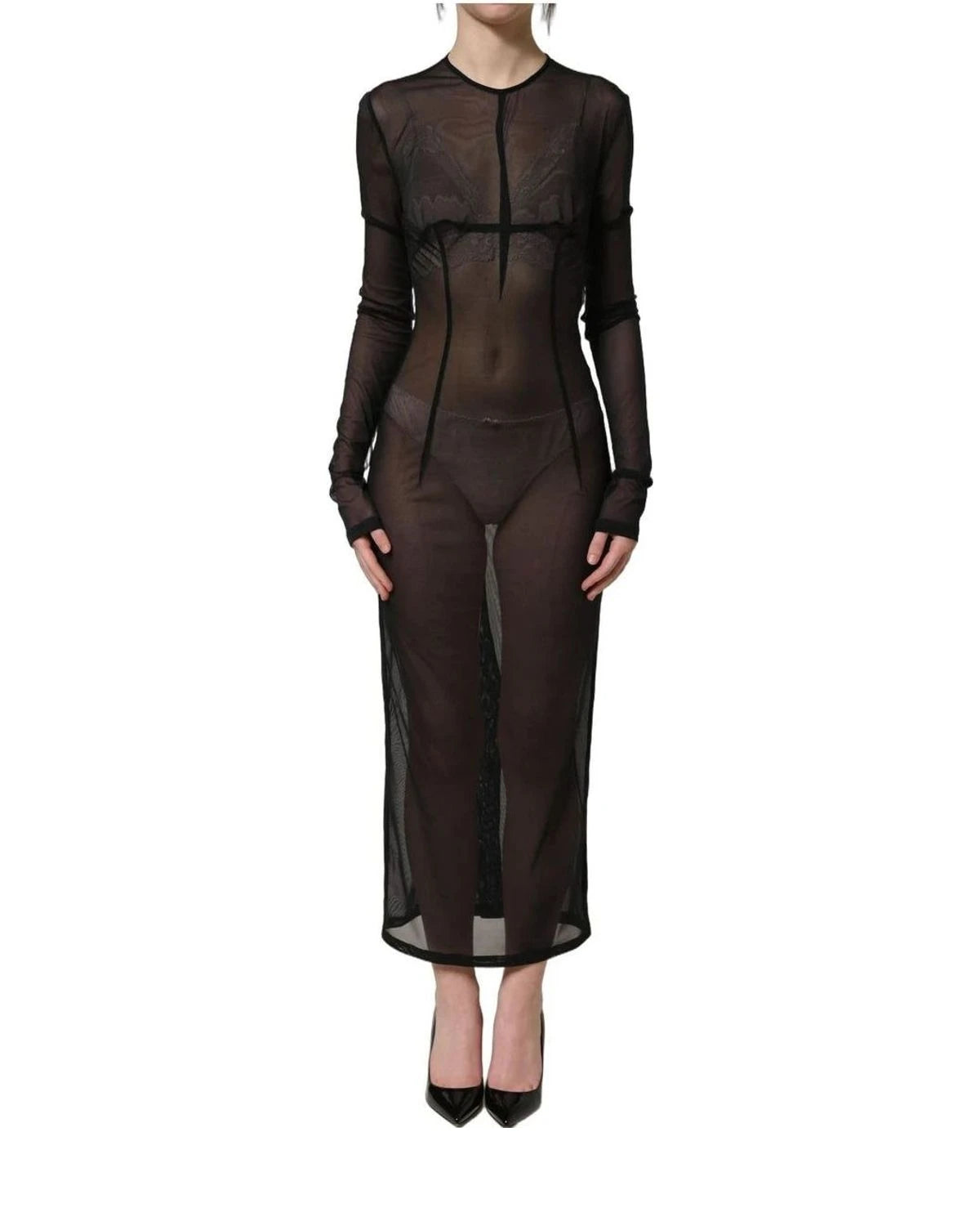 Dolce & Gabbana Dresse in black, Silk — view 3