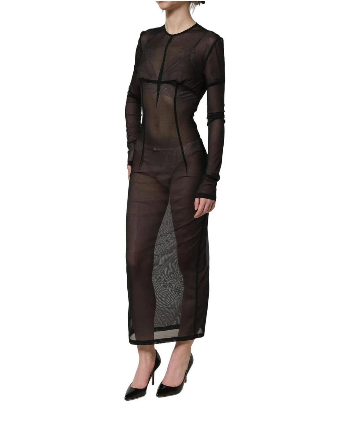 Dolce & Gabbana Dresse in black, Silk — view 4